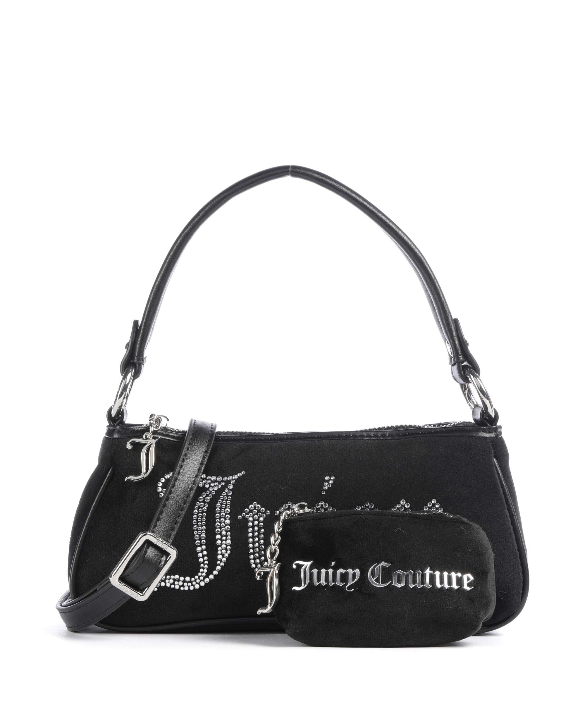 Juicy Couture Kimberly S Shoulder bag velvet fabric black