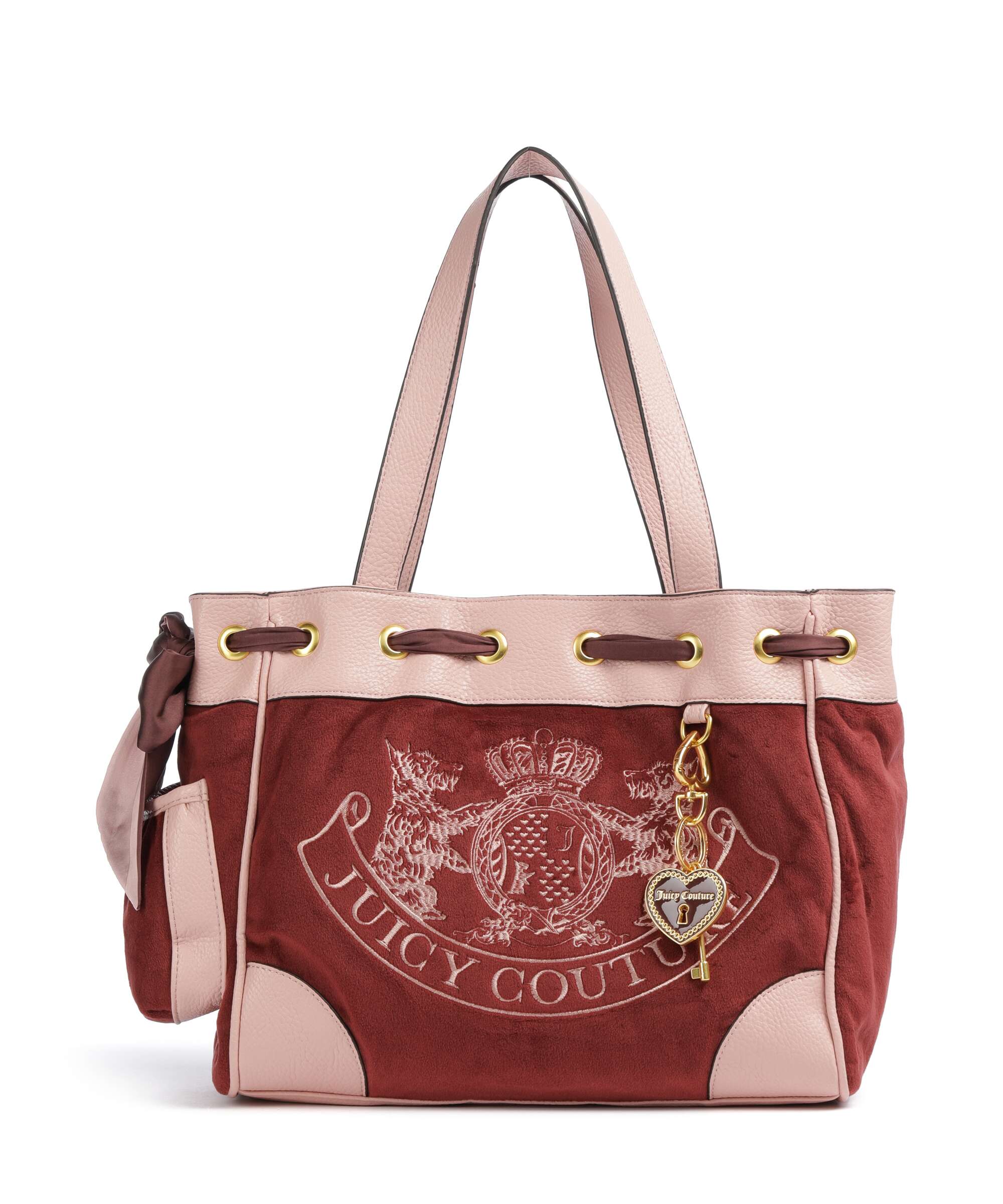Juicy Couture Daydreamer L Tote bag velvet fabric chocolate