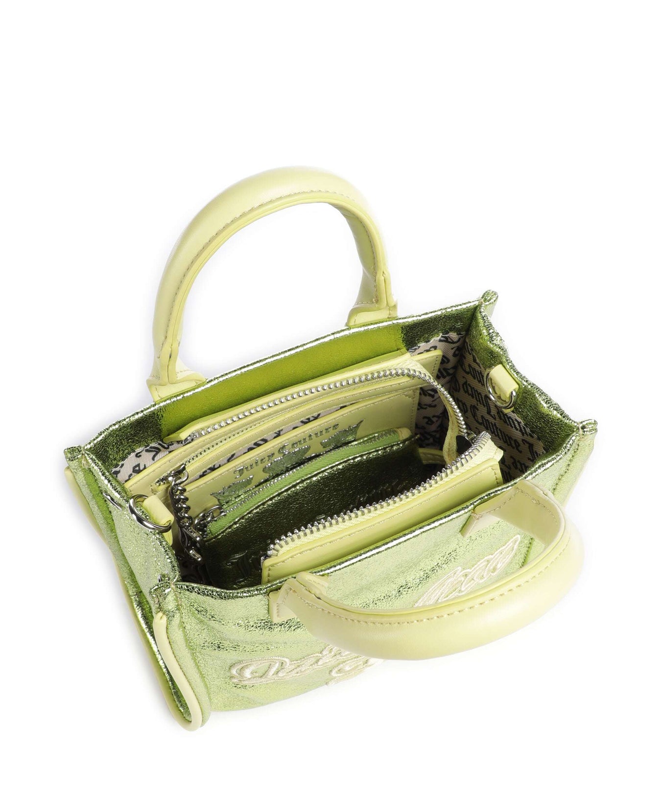 Juicy Couture Iris Metallic S Crossbody bag metallic lime bean