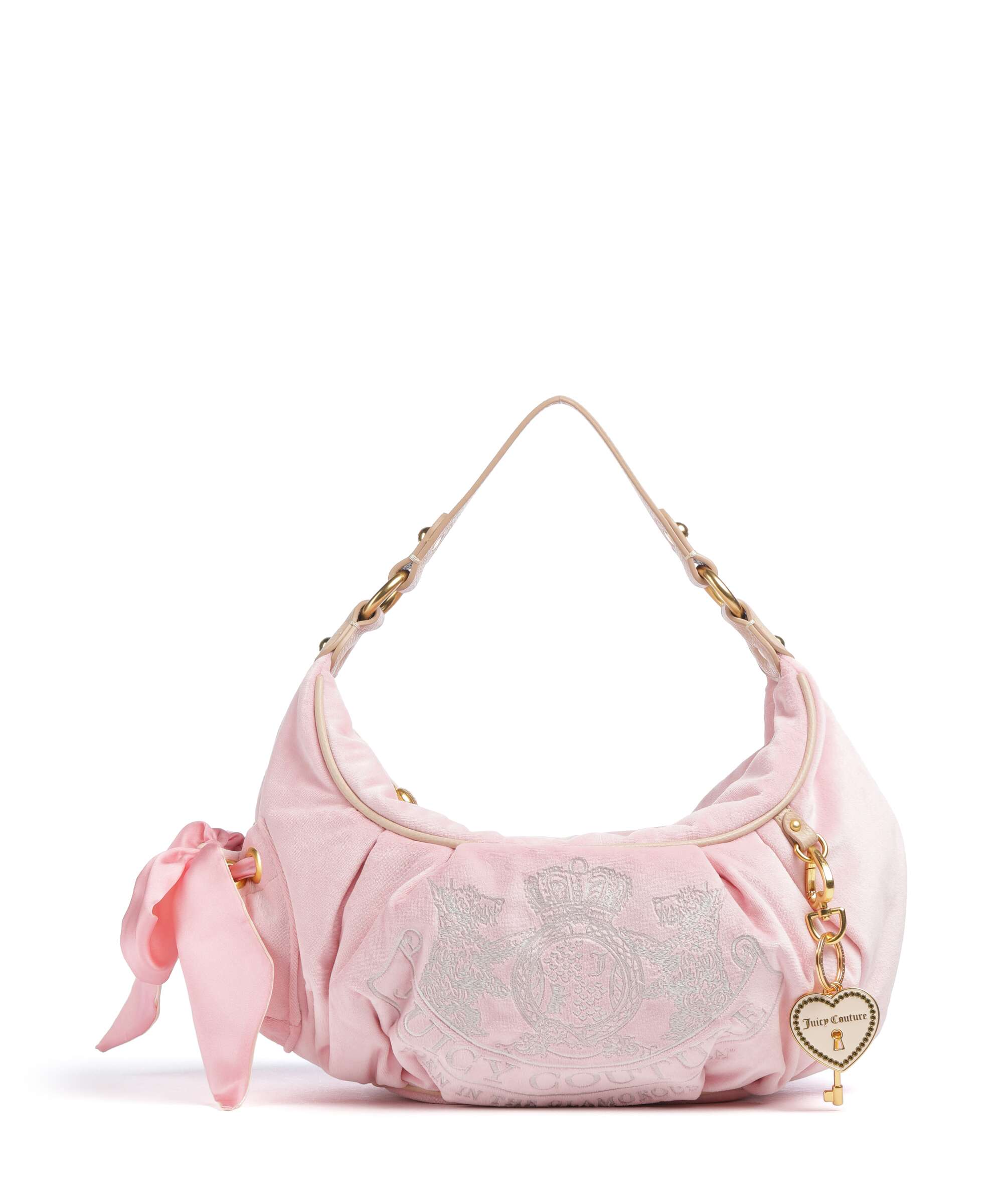 Juicy Couture Daydreamer M Hobo bag velvet fabric juicy pink