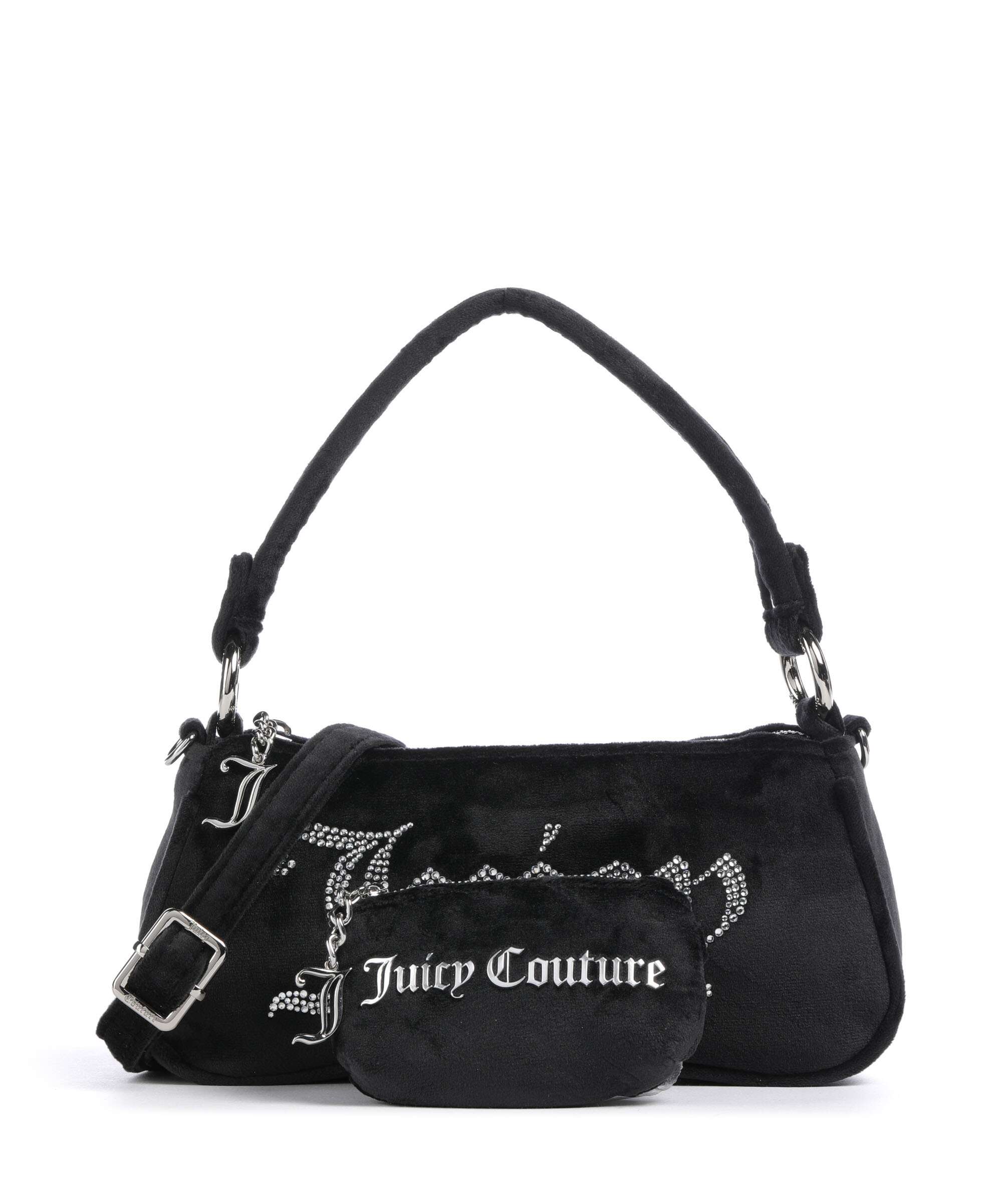 Juicy Couture Kimberly S Shoulder bag velvet fabric black