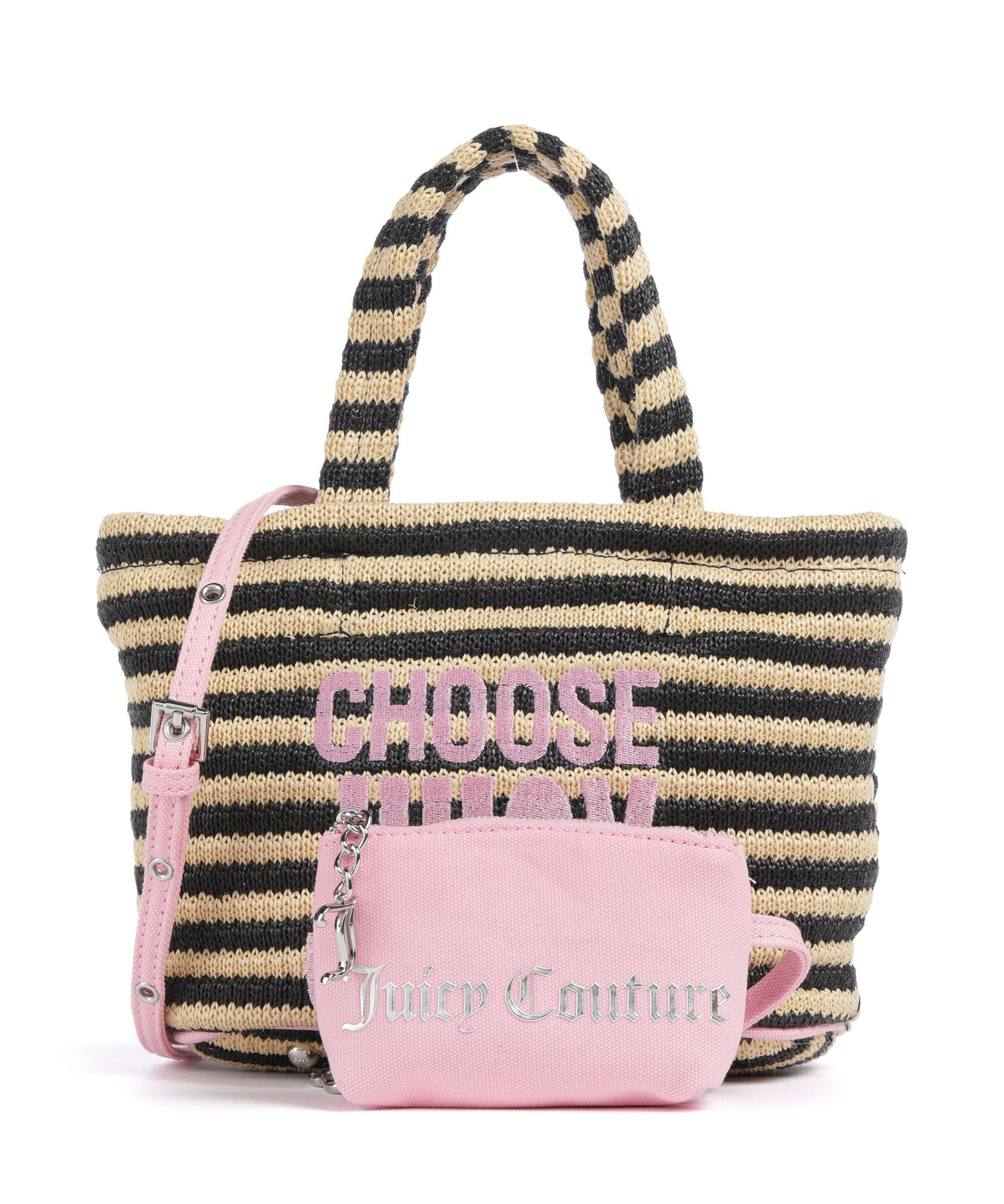 Juicy Couture Nora Straw S Handbag soft synthetic juicy pink