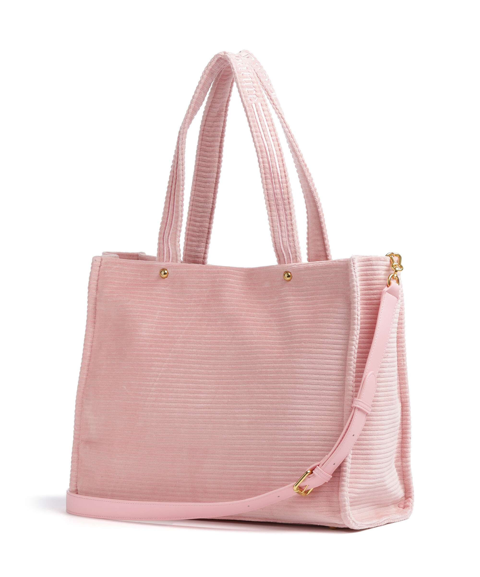 Juicy Couture Iris Velvet L Tote bag velvet fabric juicy pink