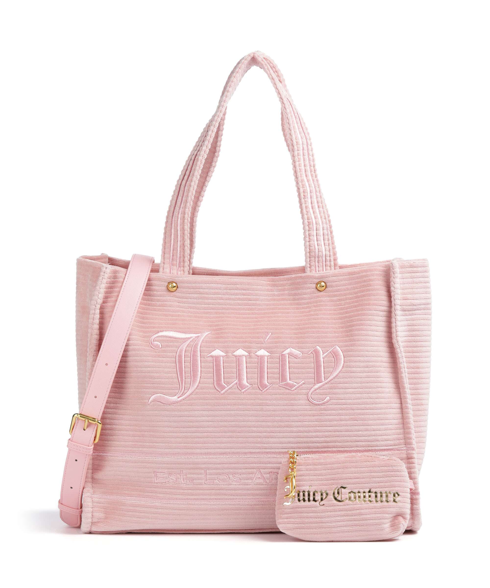 Juicy Couture トートバッグ ピンク Juicy Couture Iris Velvet L Tote bag velvet fabric juicy pink