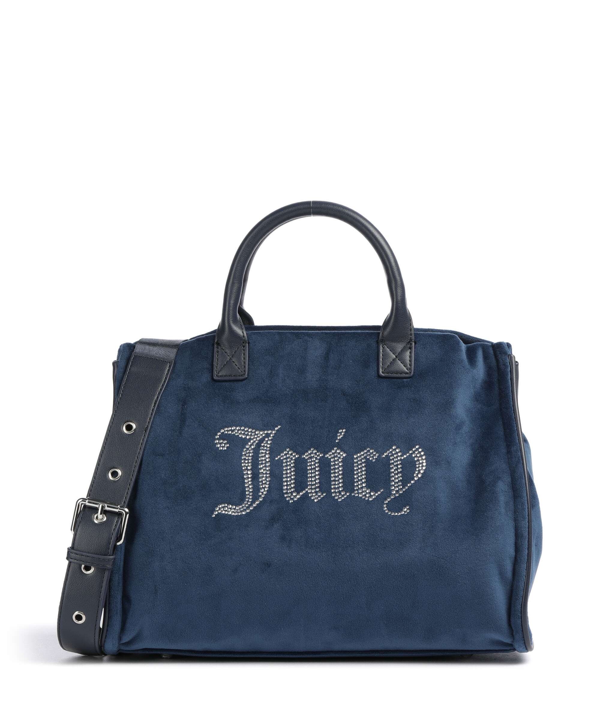 Juicy Couture Iris Velvet M Handbag velvet fabric night sky