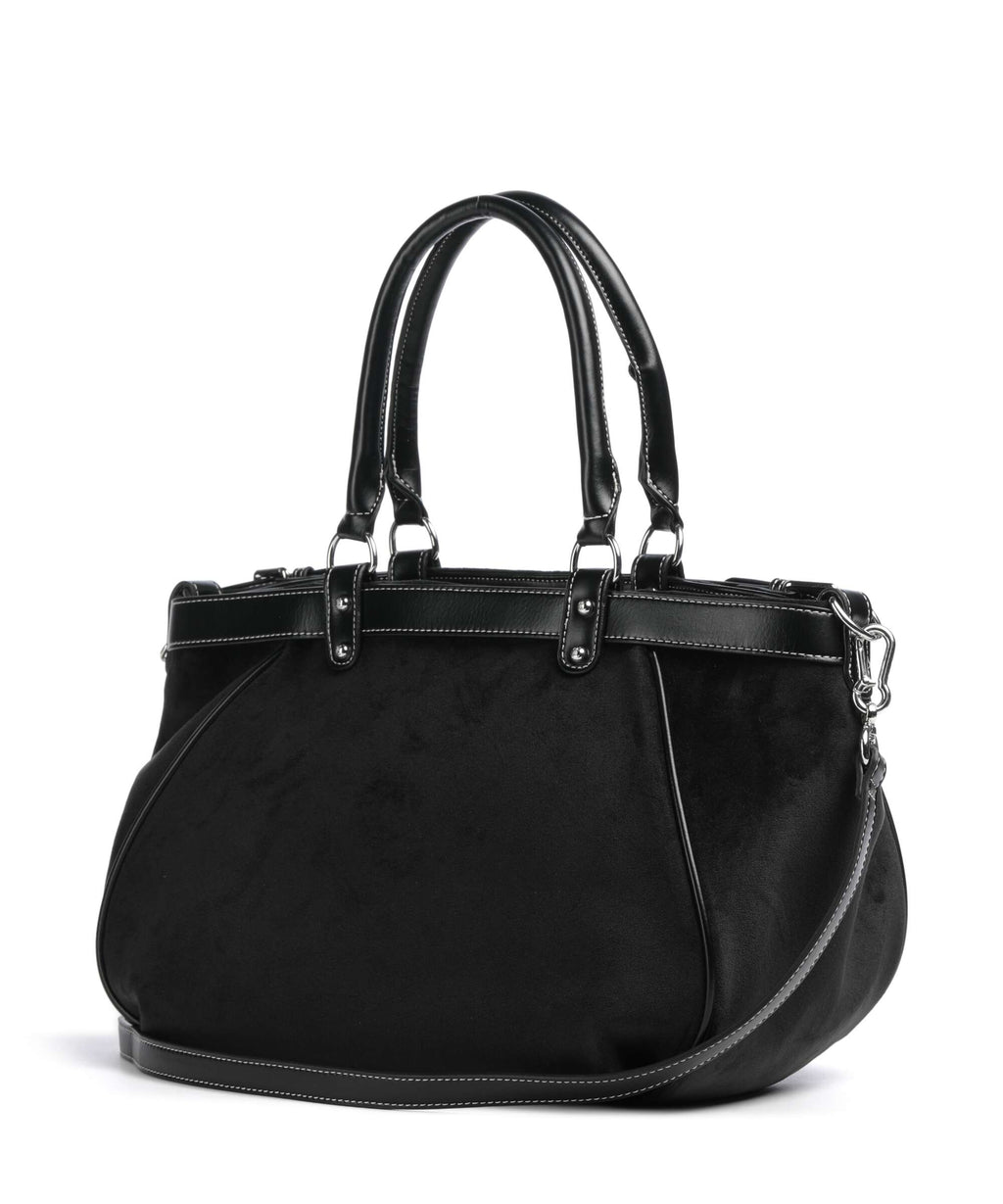 Juicy Couture Twig Narrative Velvet L Tote bag black