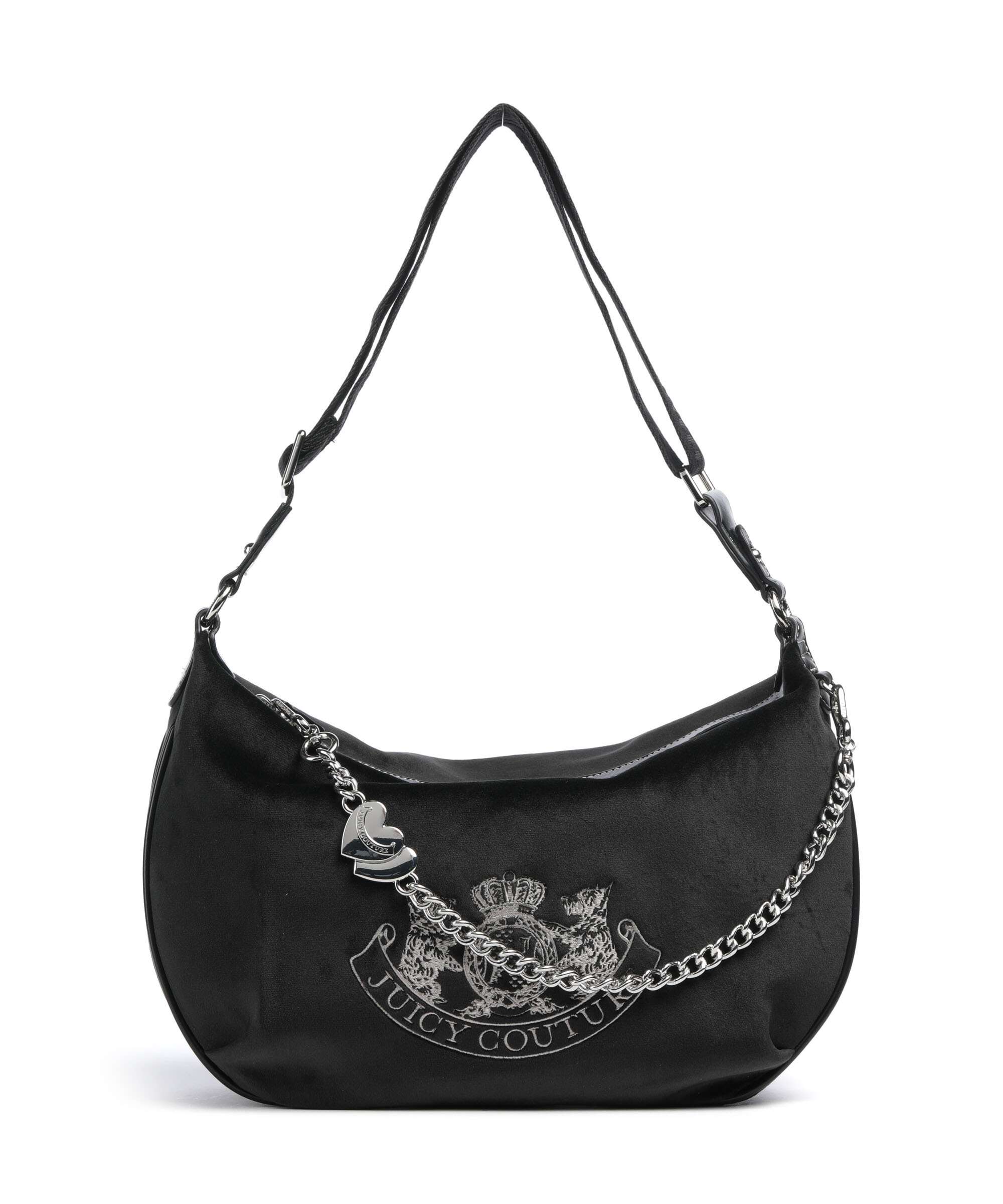 Juicy Couture Twig Narrative M Hobo bag velvet fabric black