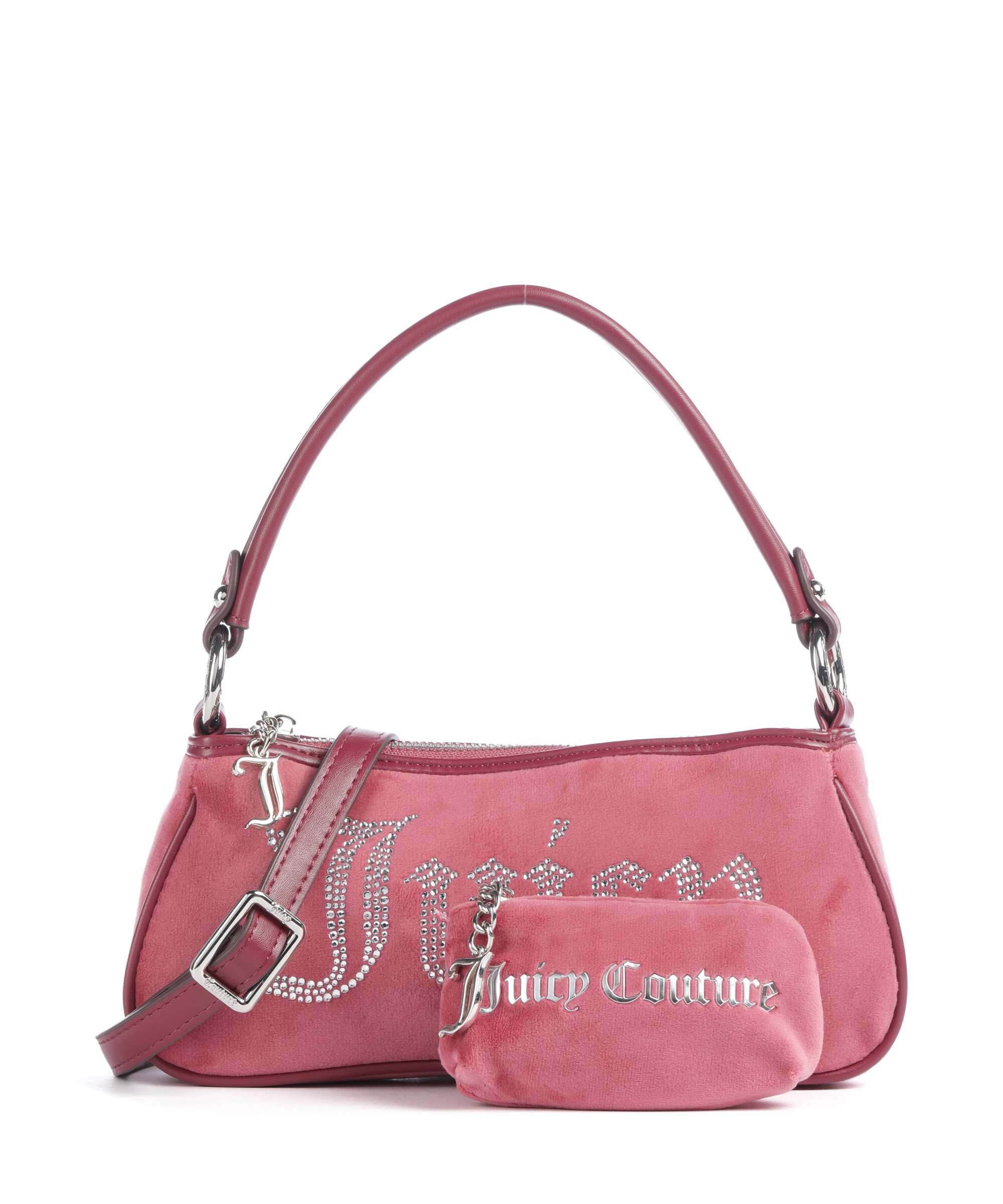 Juicy Couture Kimberly S Shoulder bag velvet fabric persian red