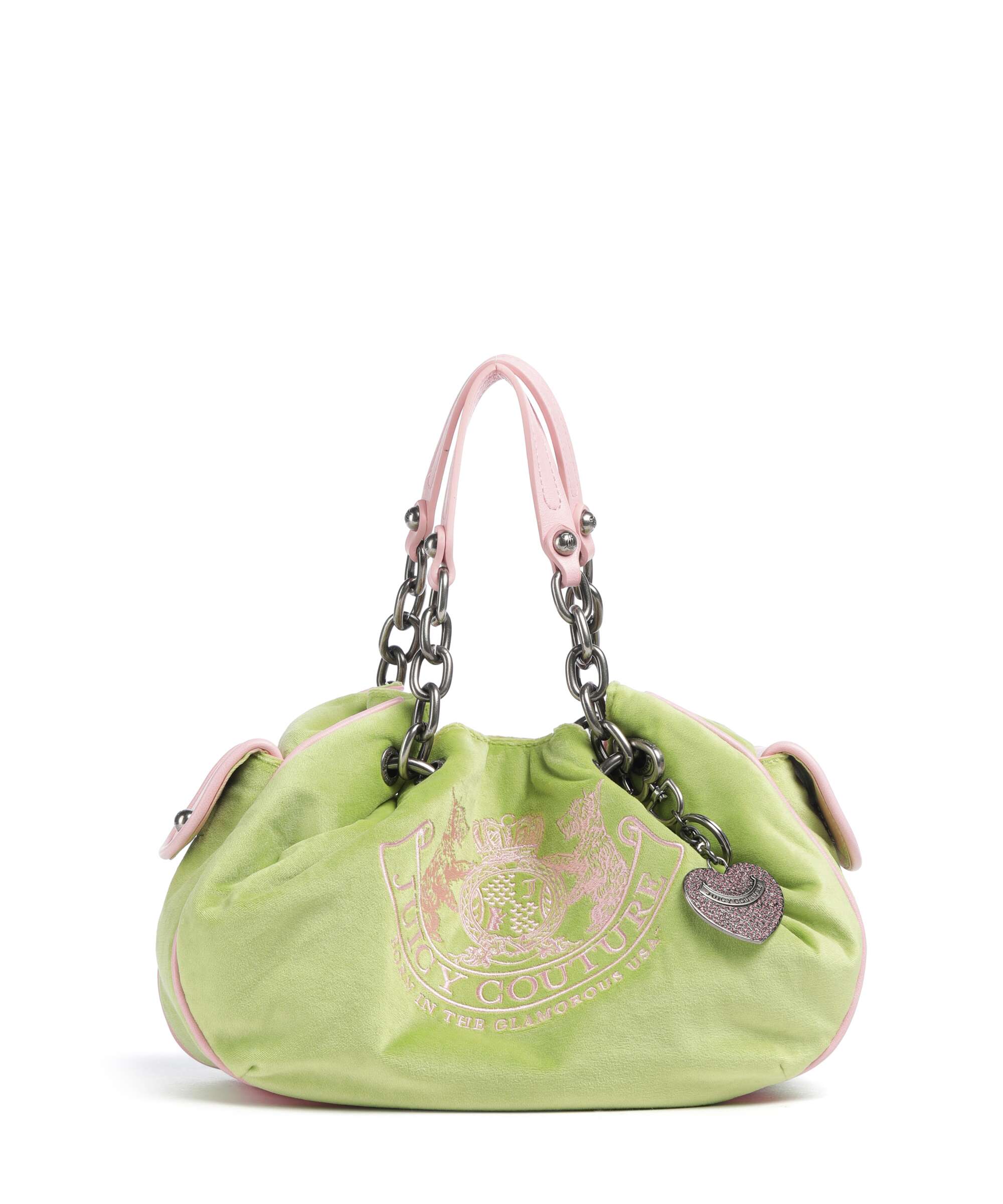 Juicy Couture Daydreamer Classic Crest M Hobo bag velvet fabric