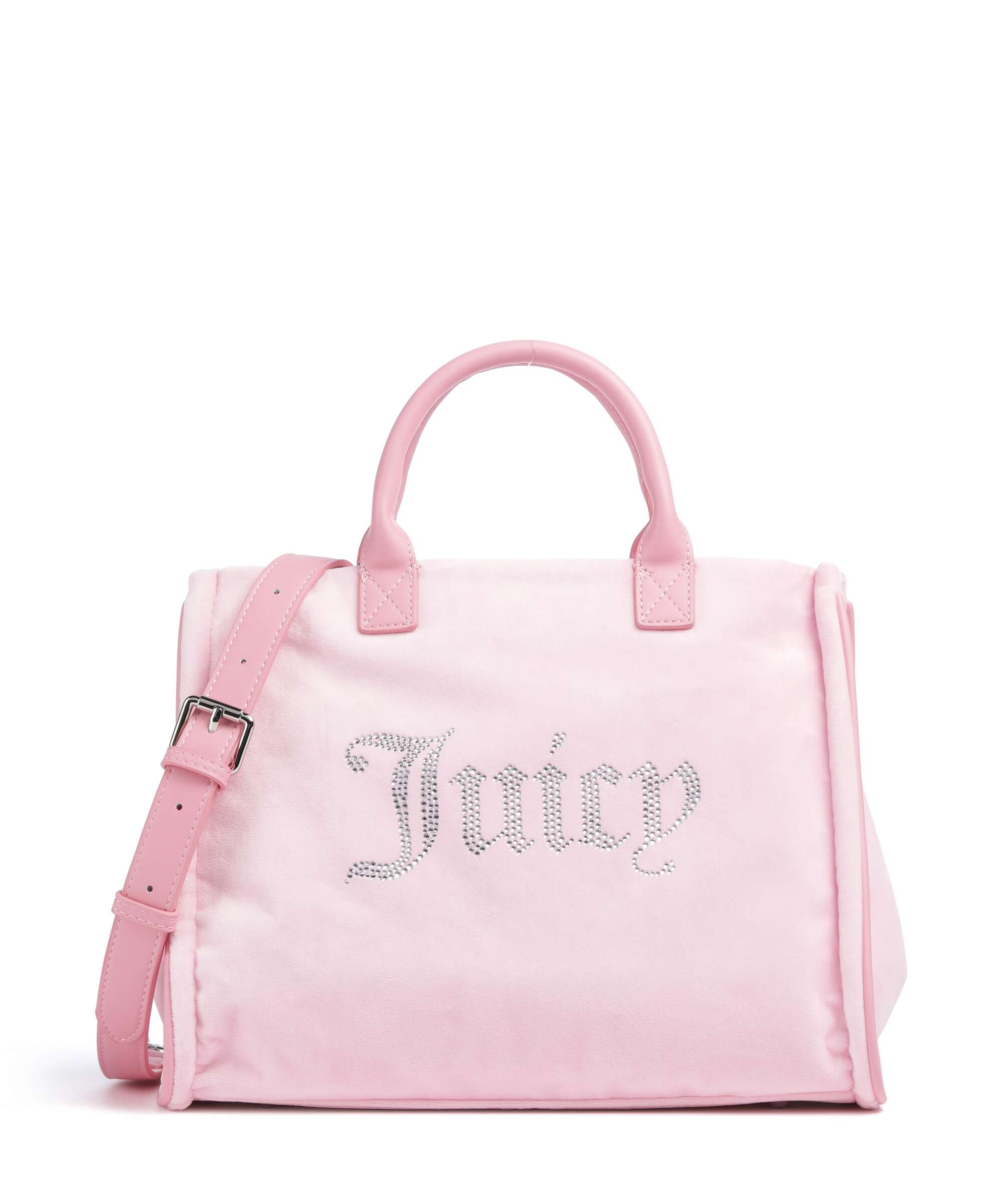 Juicy Couture Iris Velvet M Handbag velvet fabric cherry blossom