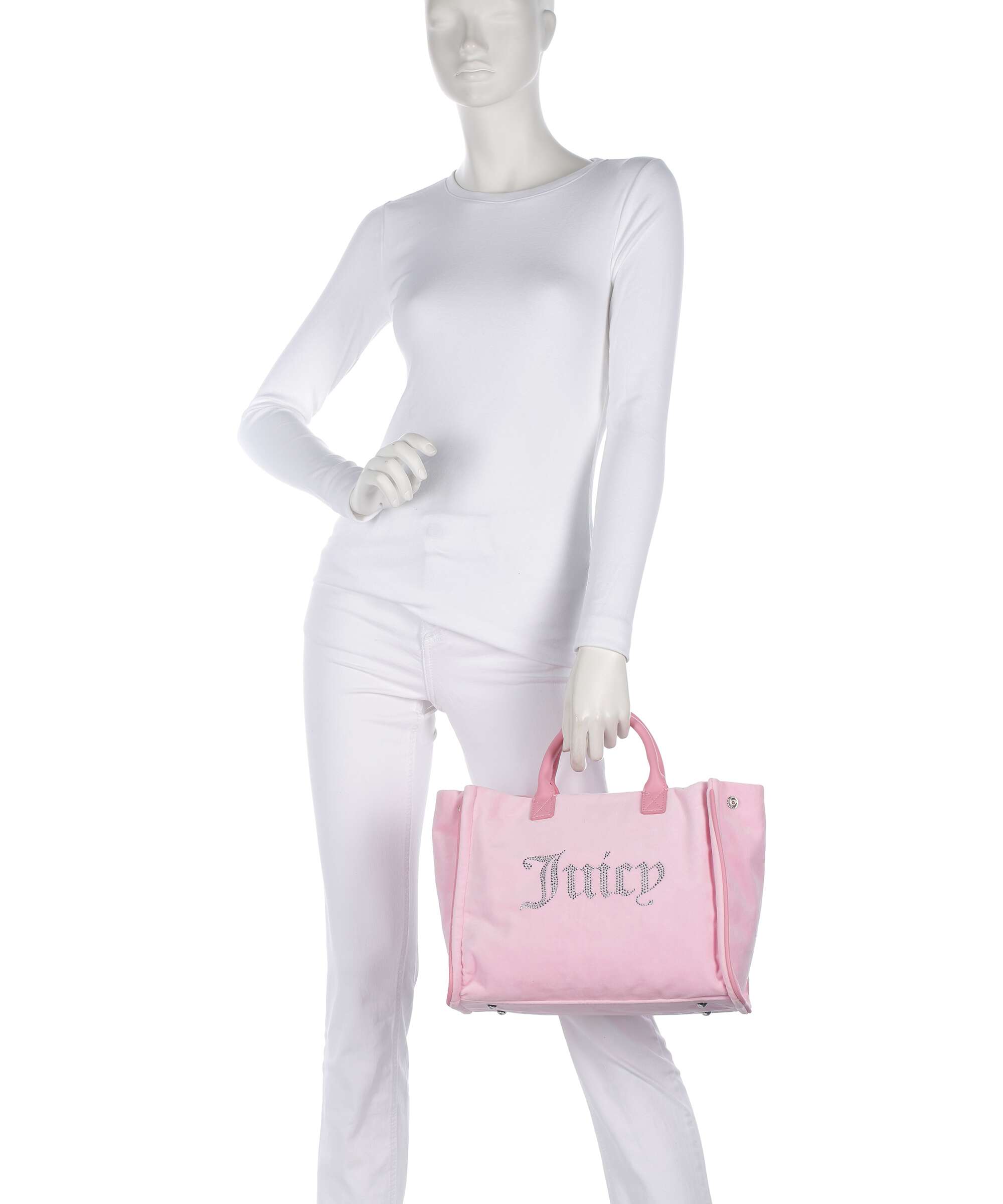 Juicy Couture Iris Velvet M Handbag velvet fabric cherry blossom