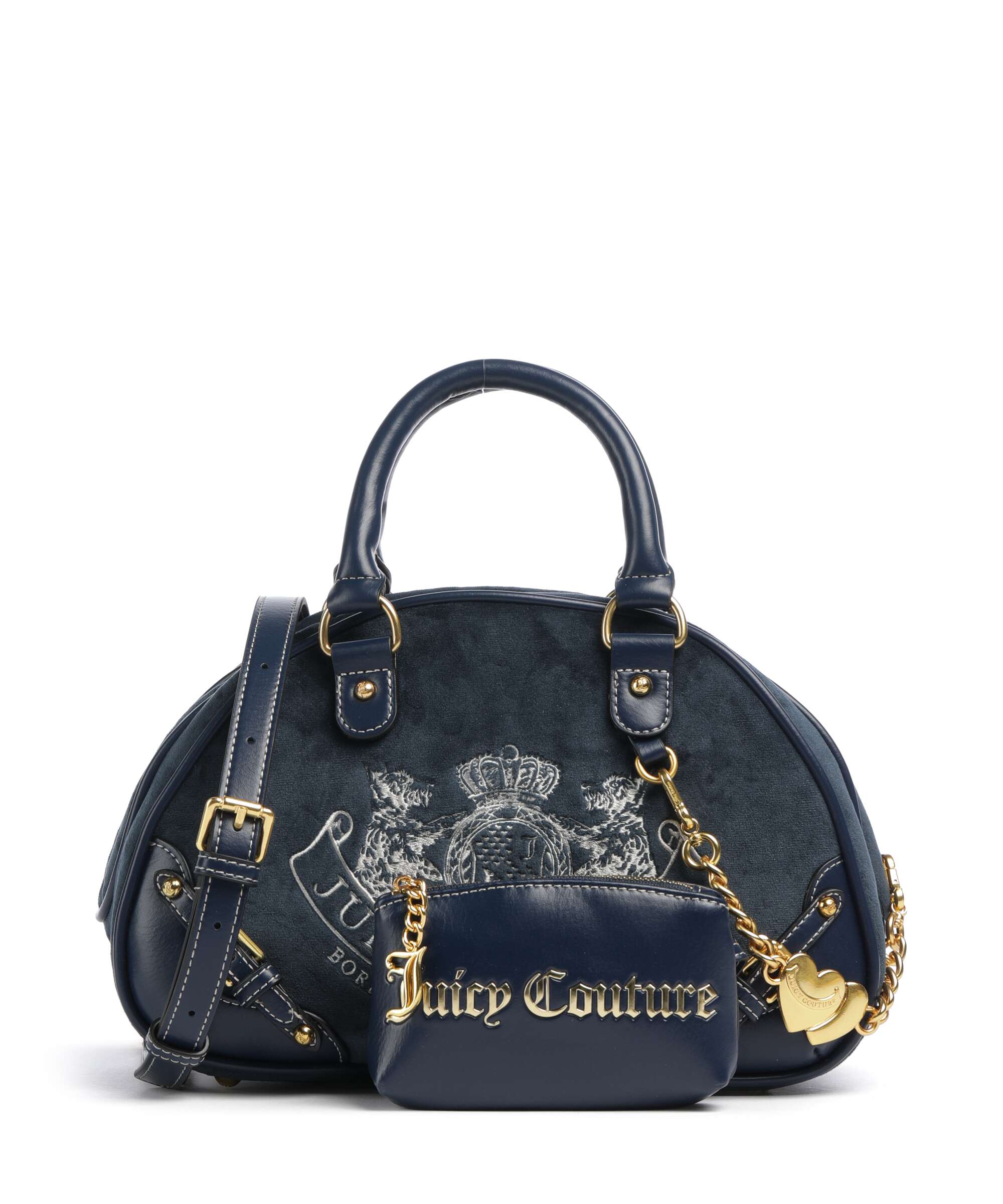 Juicy Couture Twig Narrative Velvet Handbag blue depths
