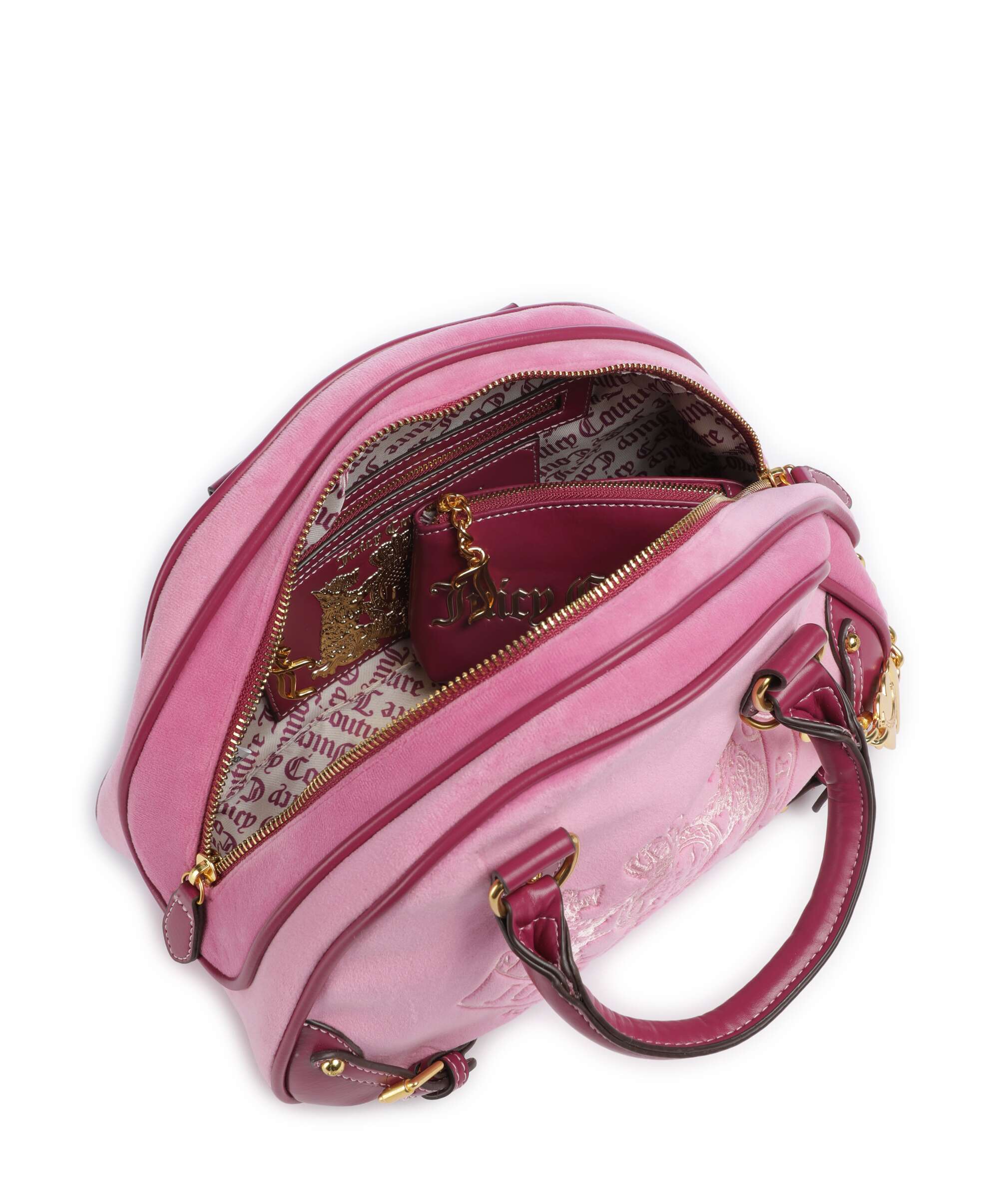 Juicy Couture Twig Narrative Velvet Handbag velvet fabric super