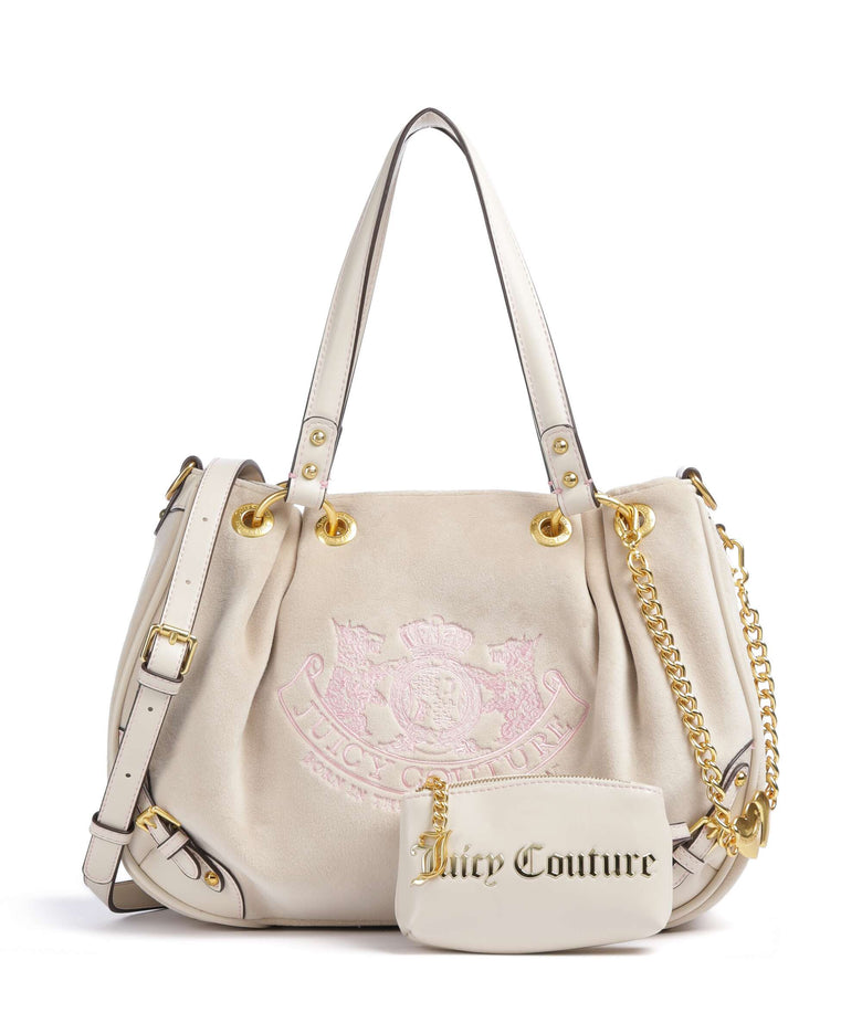 Juicy Couture Twig Narrative Velvet M Hobo bag marshmallow