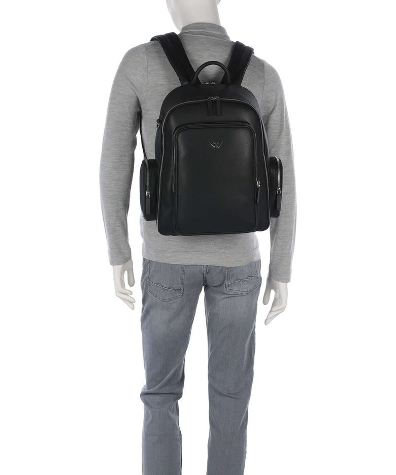 Emporio Armani Business Regenerated Backpack black beauty