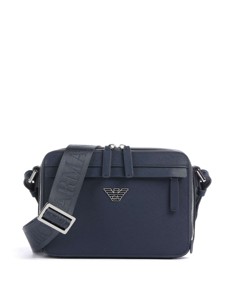 Emporio Armani Business Regenerated Crossbody bag medieval blue