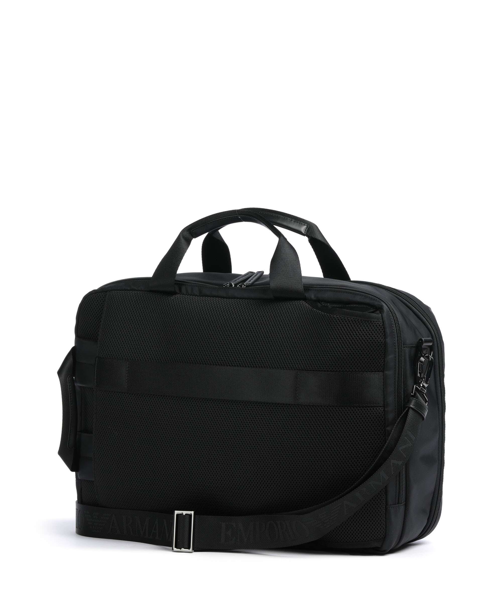 Emporio Armani Recycled Nylon Backpack bag black beauty