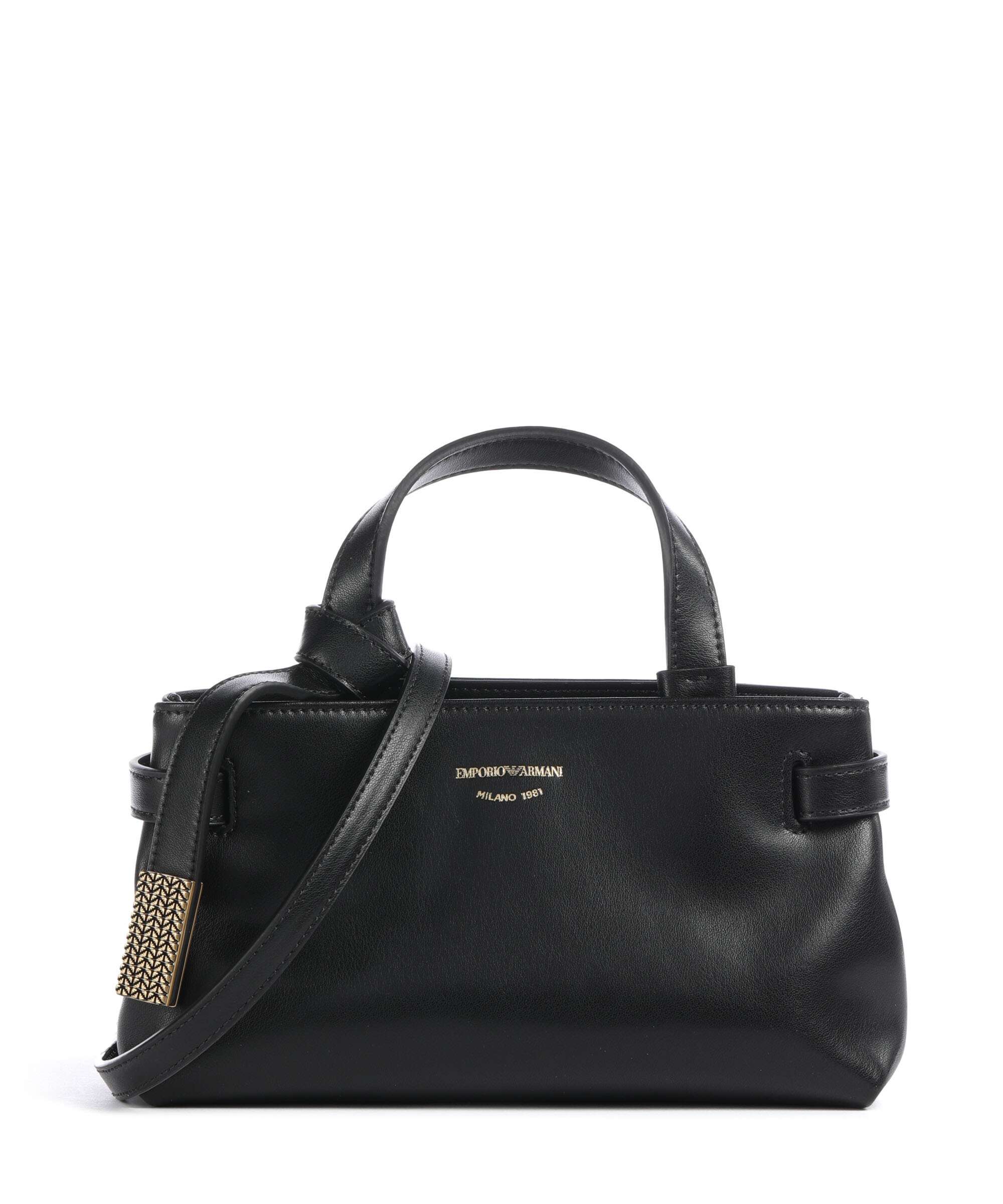 Emporio Armani Nora XS Crossbody bag grained leather visone