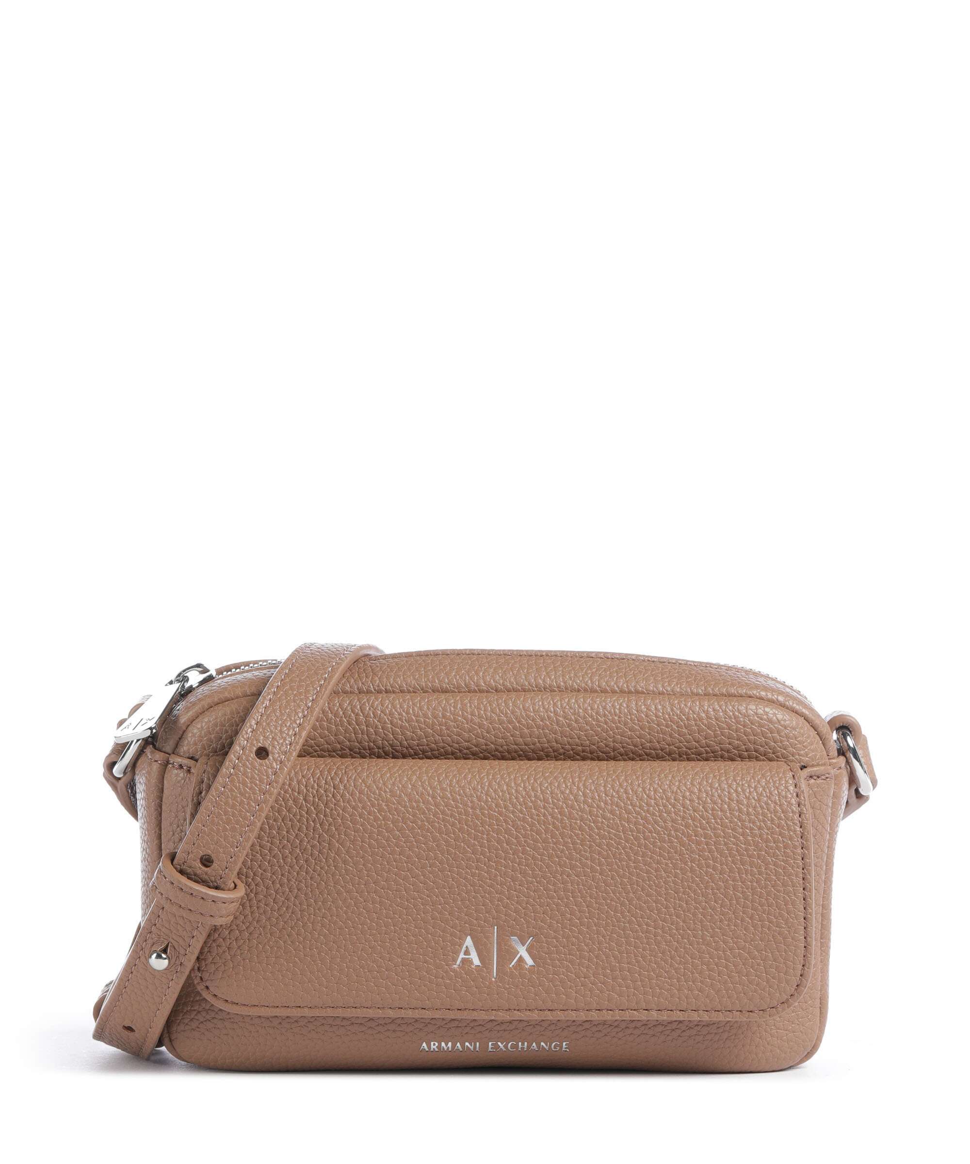 Armani Exchange Nicole Crossbody bag imitation leather sand