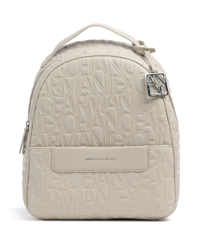 Armani Exchange Liz Pebble S Backpack imitation leather script