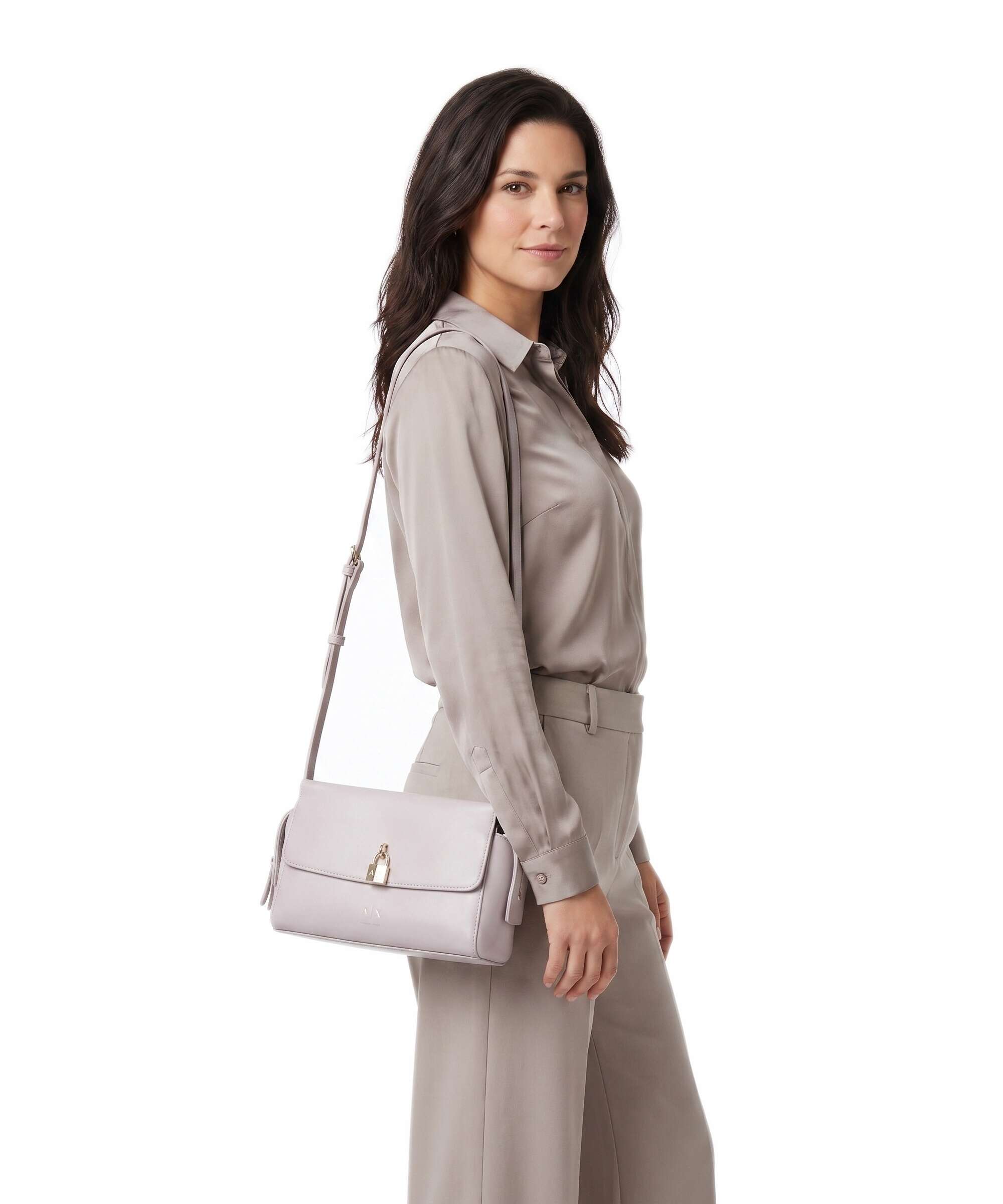 Armani Exchange Taylor Crossbody bag imitation leather ballet