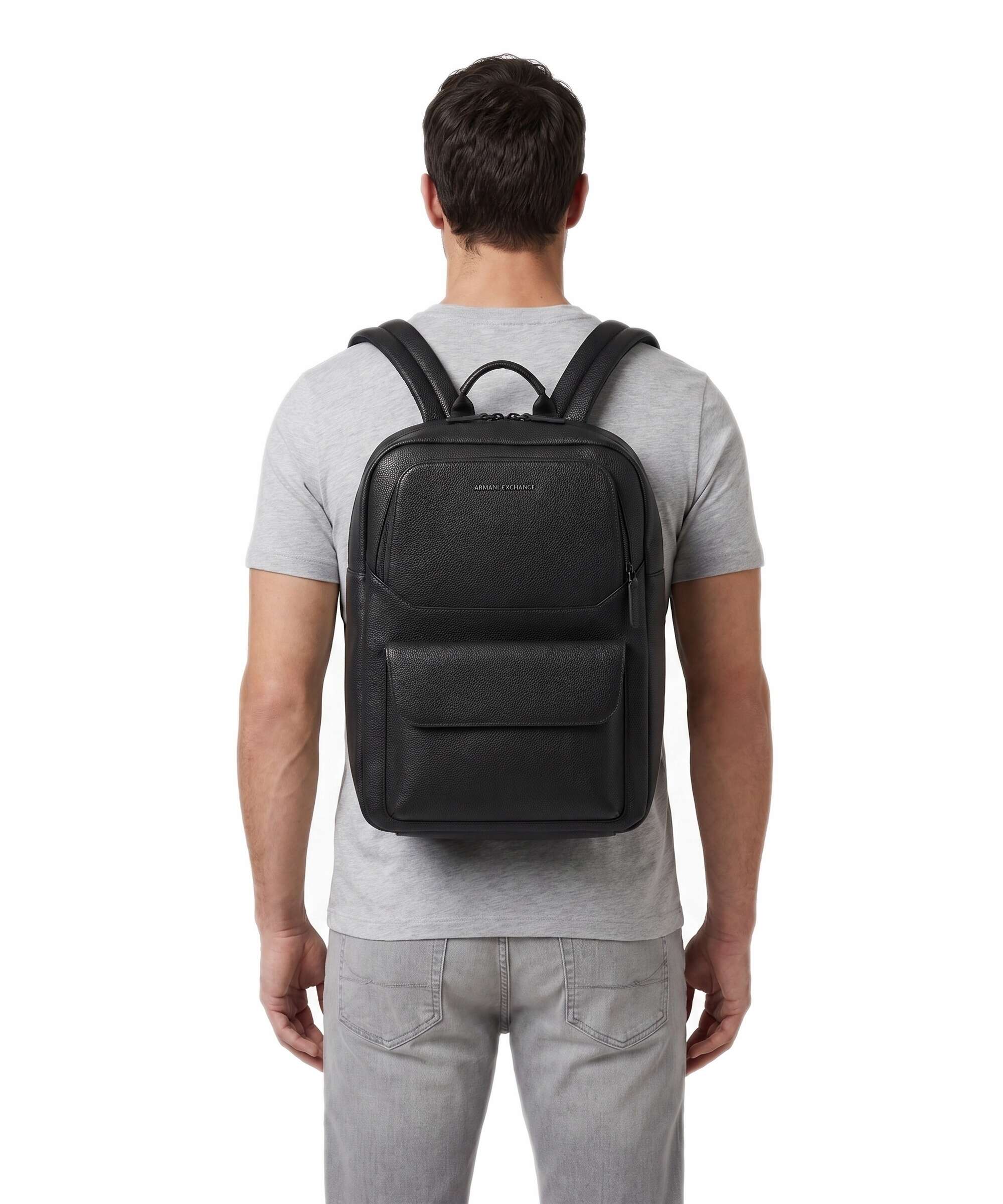 Armani Exchange Zac Backpack 13″ imitation leather black