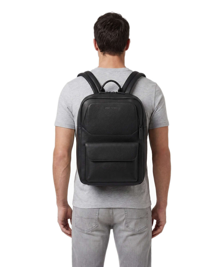 Armani Exchange Zac Backpack 13″ imitation leather black