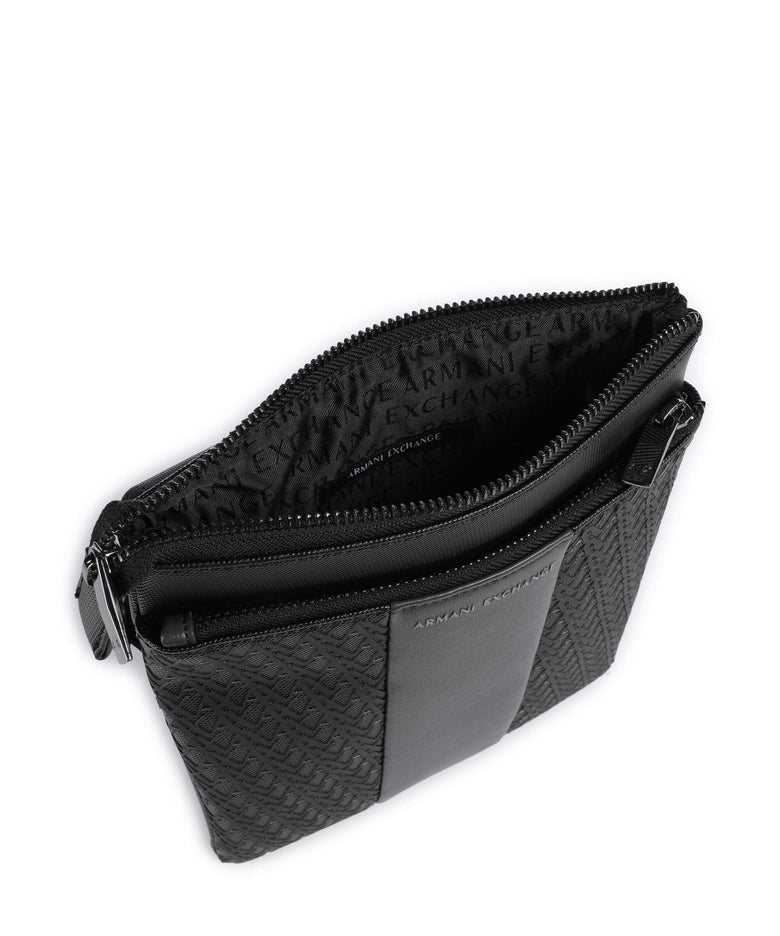 Armani Exchange William Crossbody bag black/forged iron