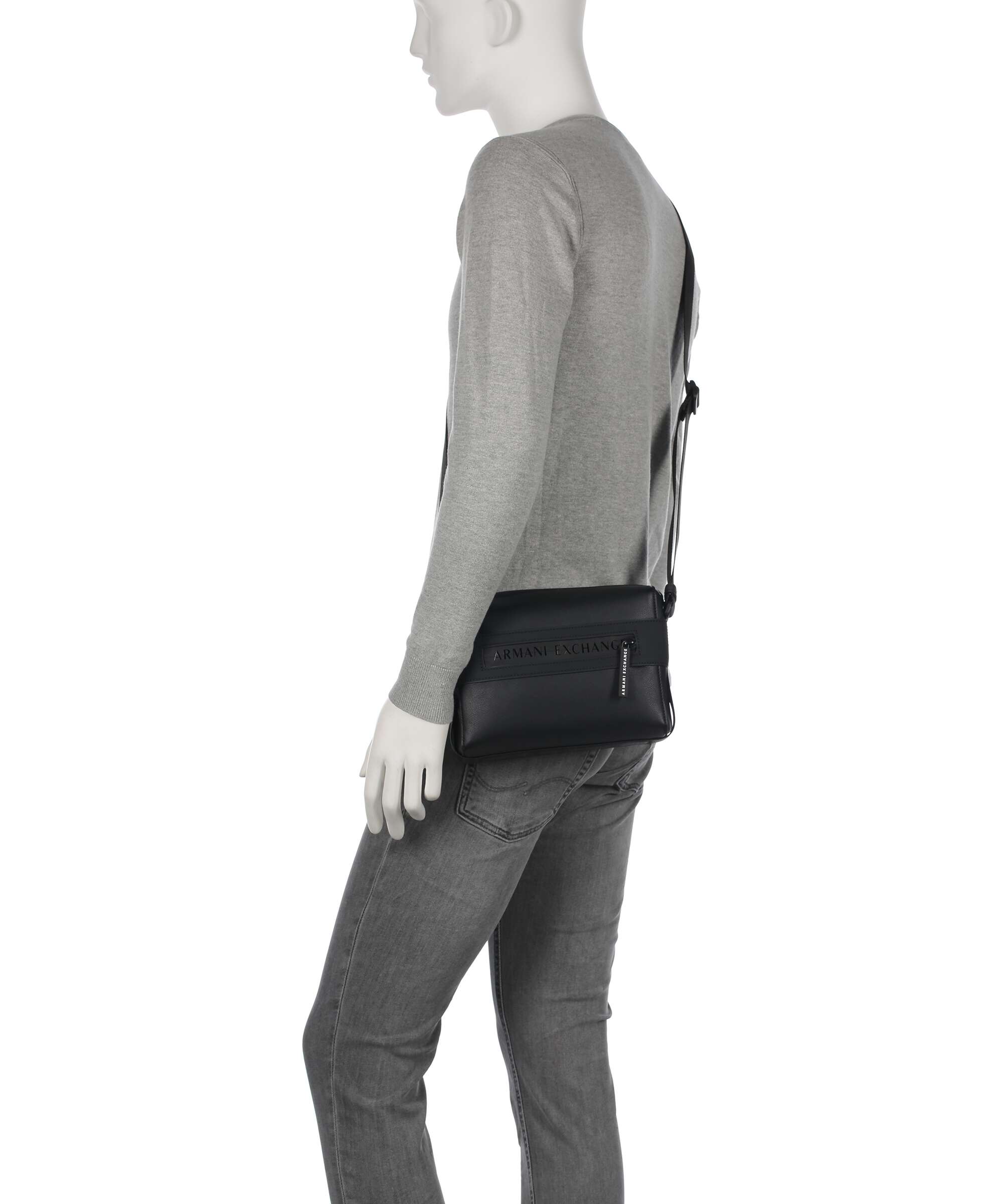 Armani Exchange Angel Crossbody bag imitation leather black