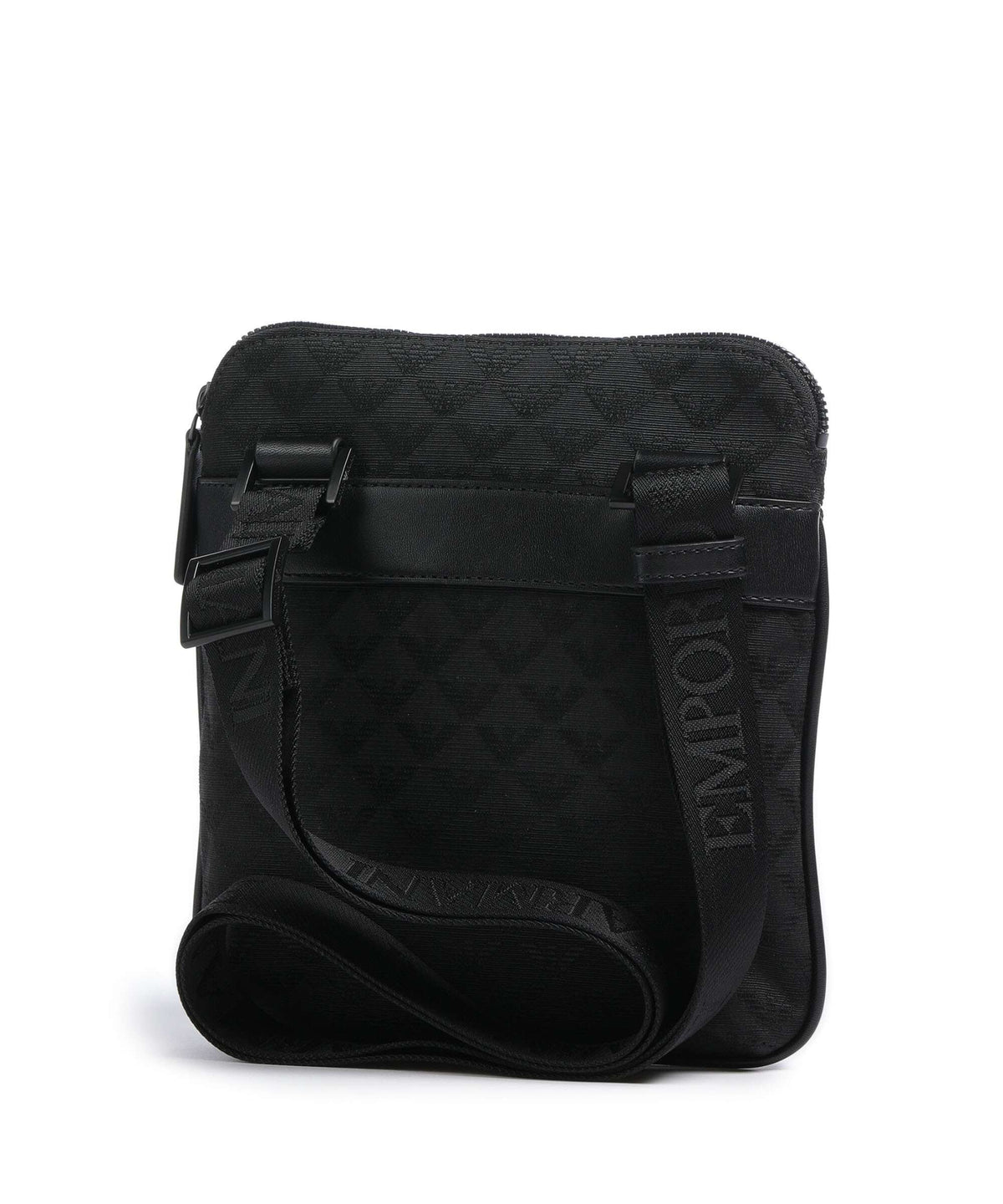 Emporio Armani Omnia Jacquard Crossbody bag black