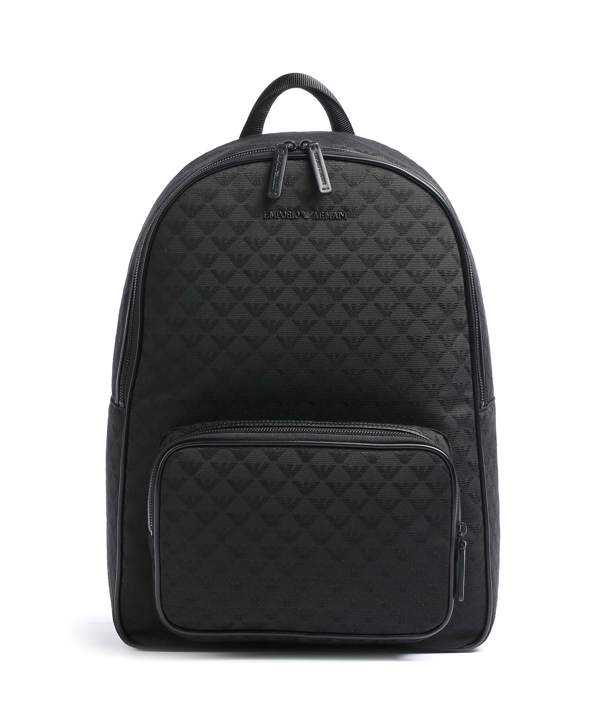 Emporio Armani Omnia Jacquard Backpack black