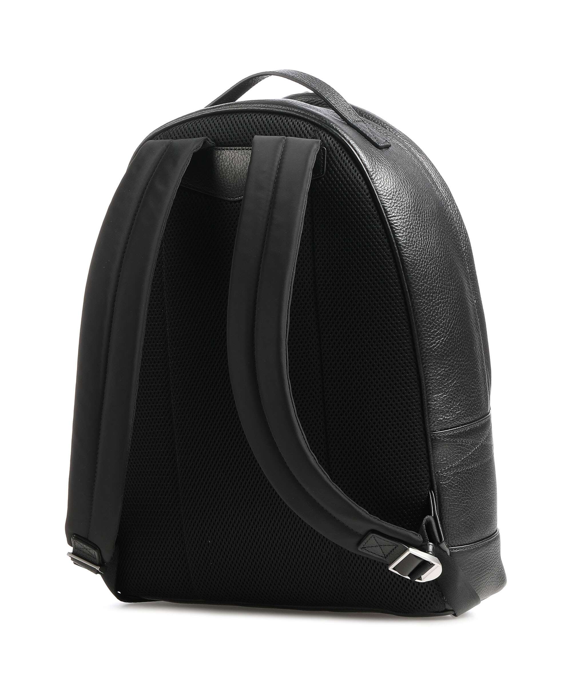 Emporio Armani Backpack 15″ grained cow leather nero