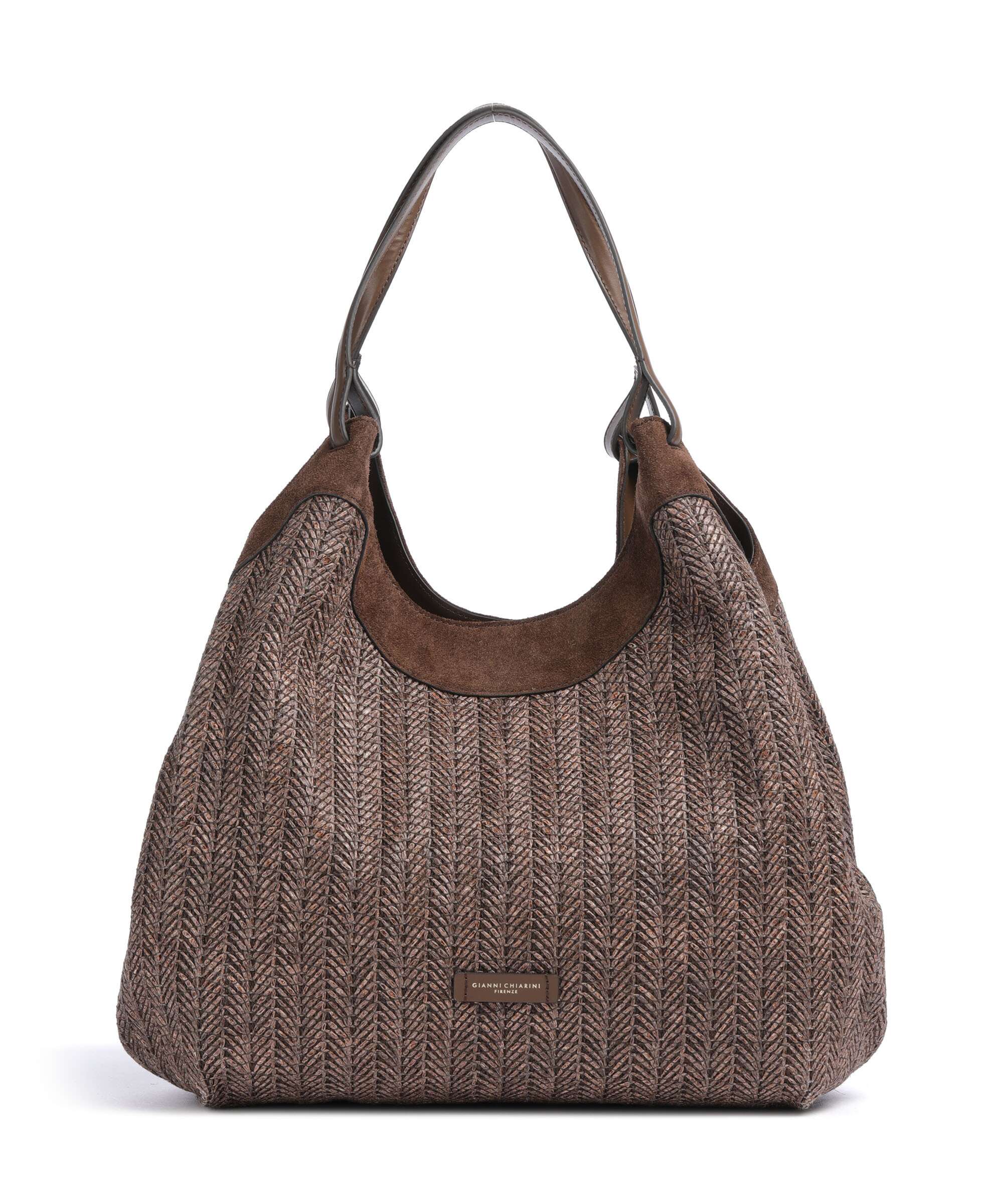 Gianni Chiarini Dua L Hobo bag straw cookie - 12340-COMM-PGLSPG