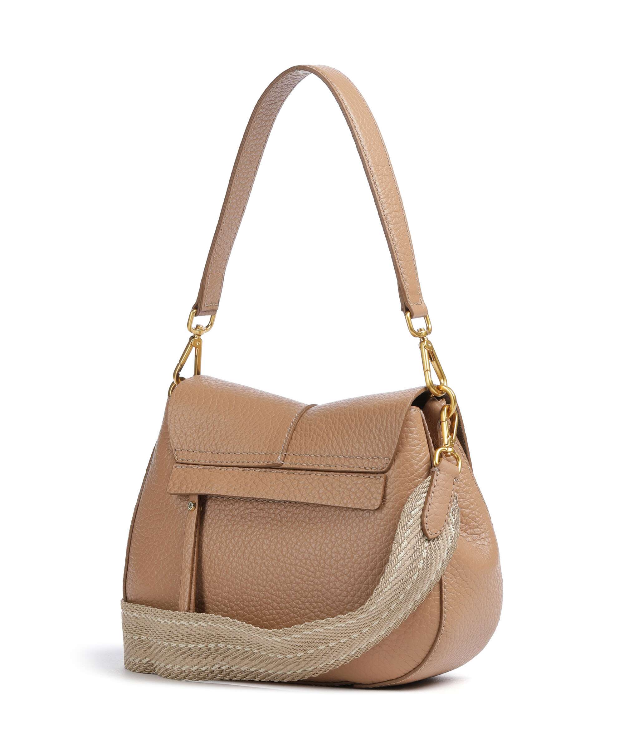 Gianni Chiarini Helena Round Shoulder bag grained cow leather clay