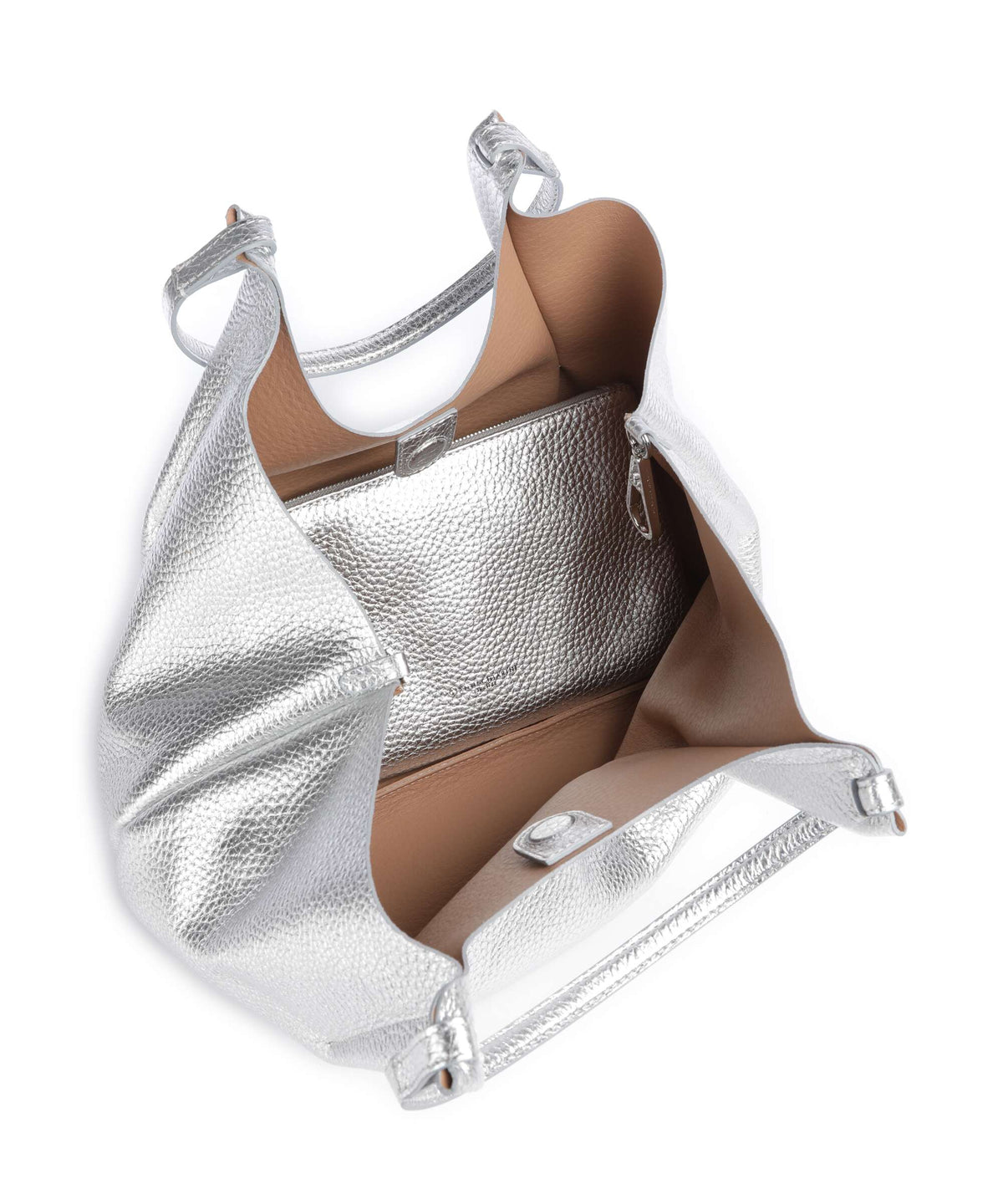 Gianni Chiarini Dua L Tote bag silver clay