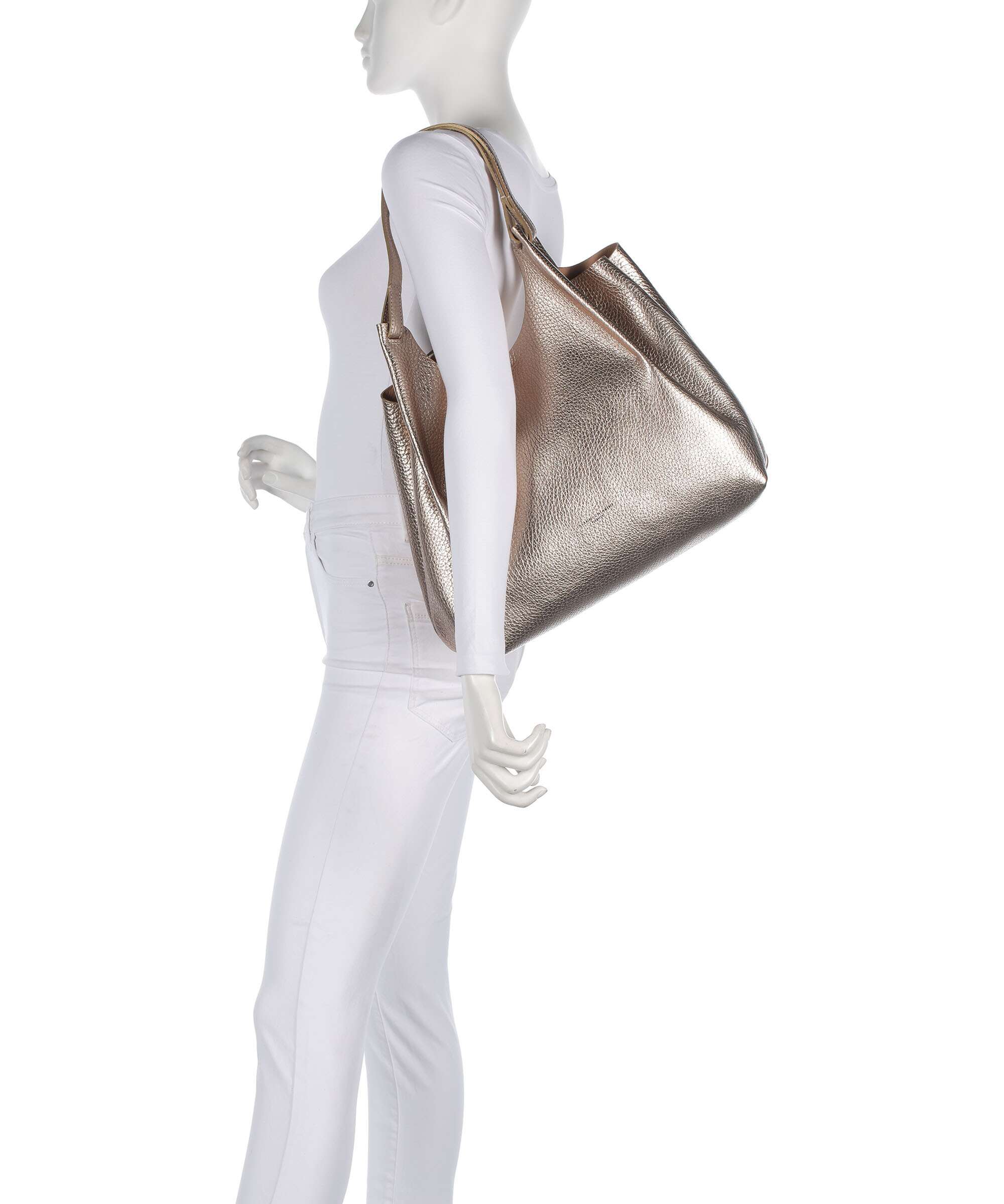 Gianni Chiarini Dua L Hobo bag mirage clay