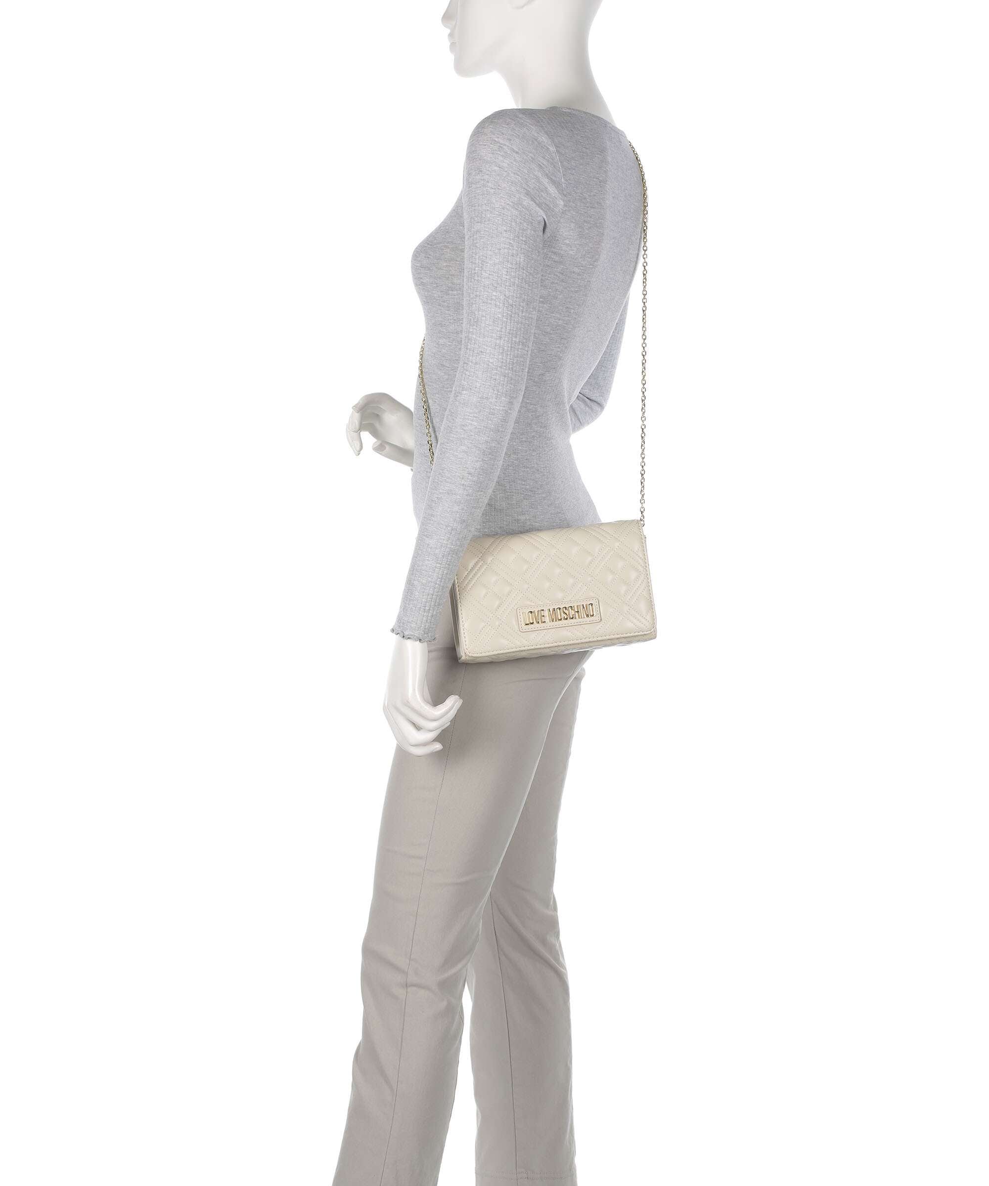 Love Moschino Smart Daily Crossbody bag avorio