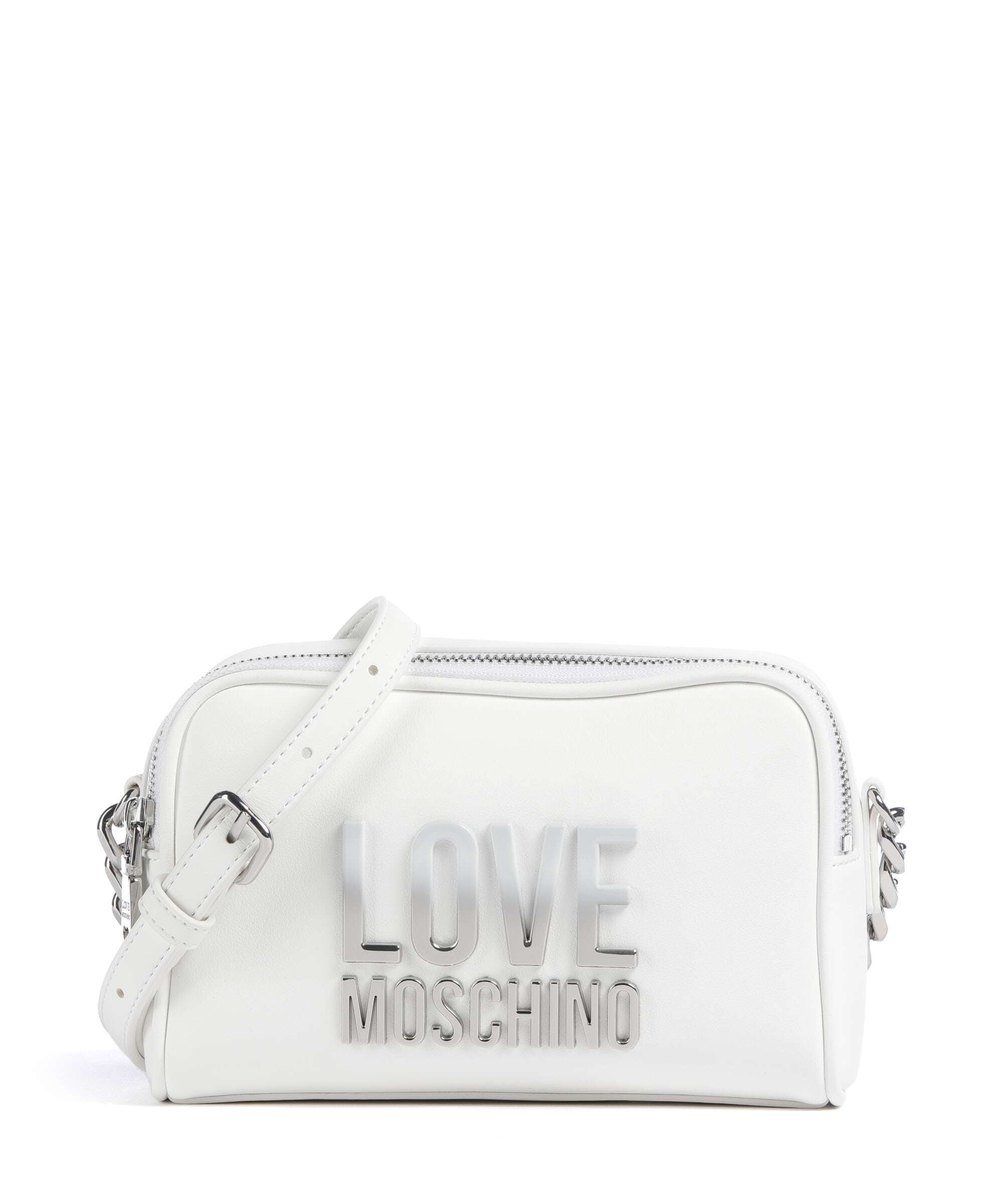 Love Moschino Prism Crossbody bag imitation leather bianco