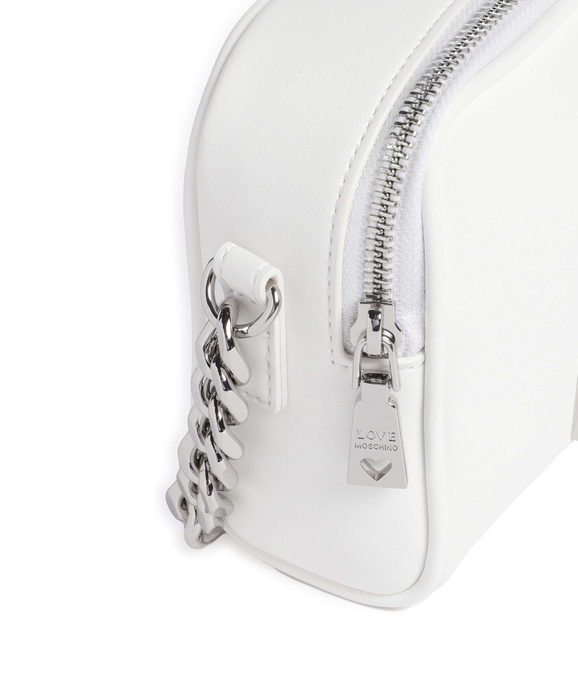 Love Moschino Prism Crossbody bag imitation leather bianco