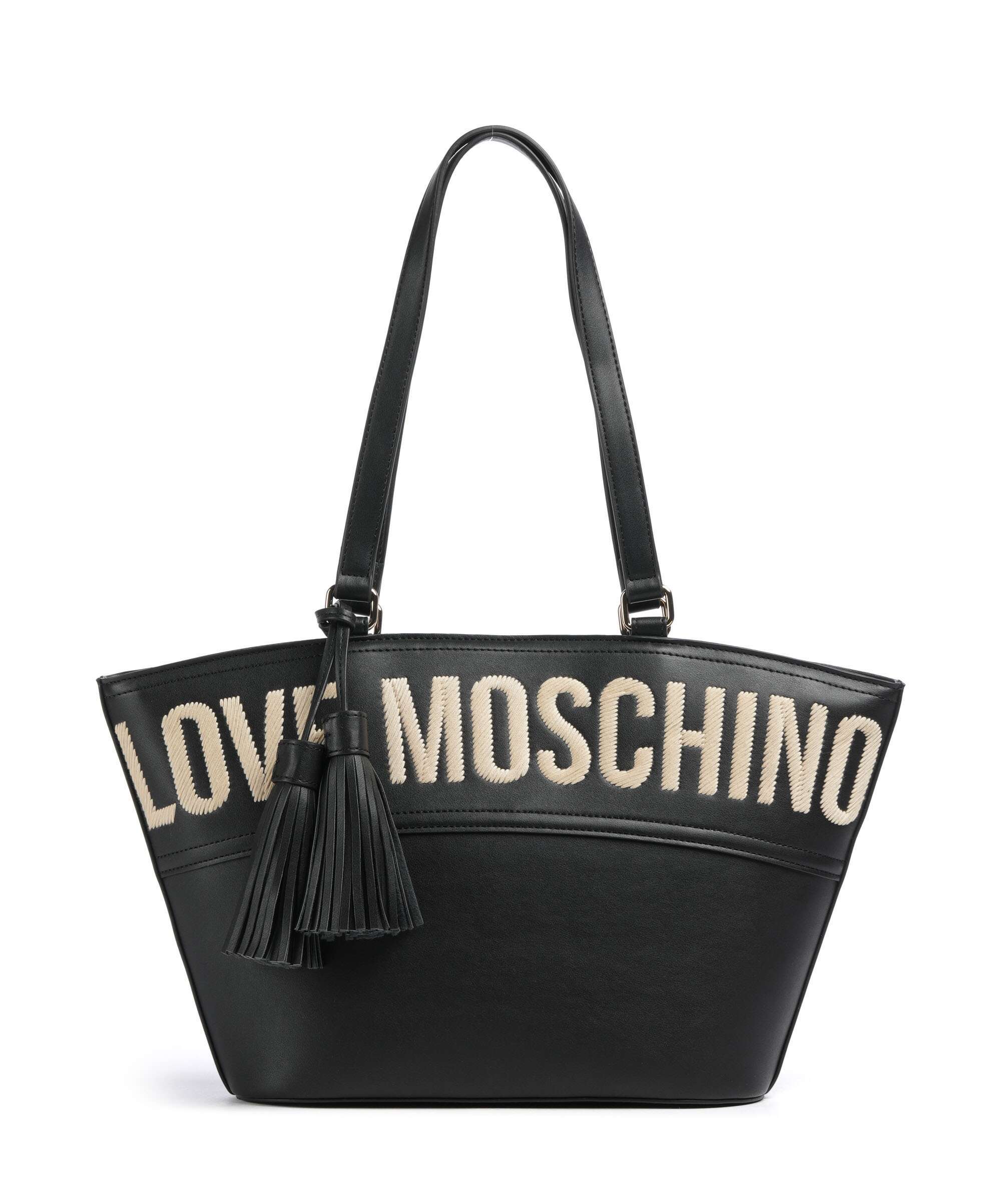 y*u様 Love Moschino ブラックトートバッグ Love Moschino Item Cabas Tote bag imitation leather nero