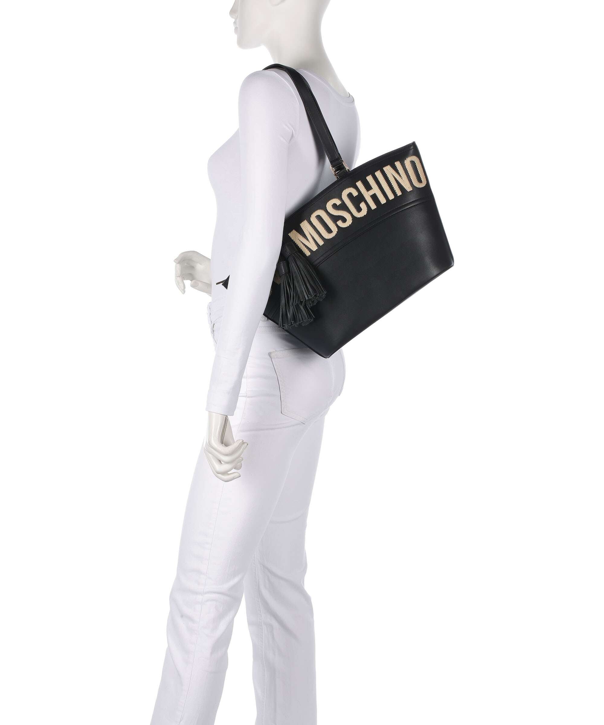 Love Moschino Item Cabas Tote bag imitation leather nero