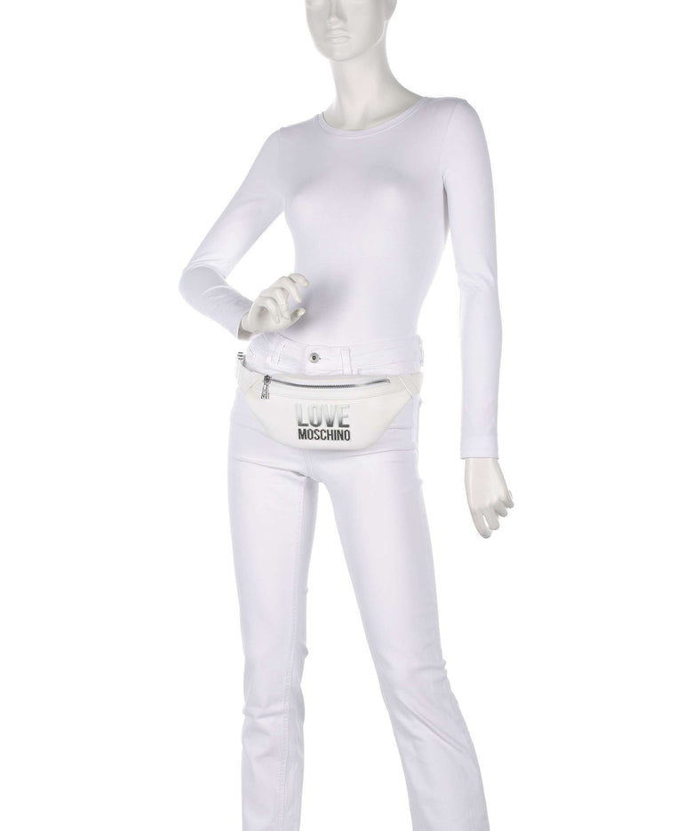 Love Moschino Prism Belt bag bianco