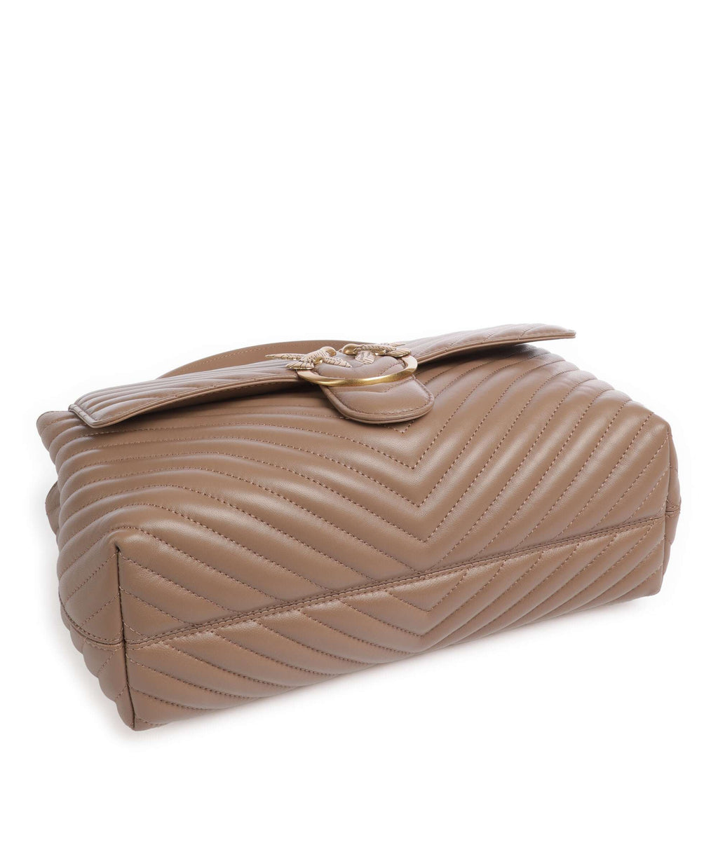 Pinko Love Lady Puff Big Handbag biscotto zenzero