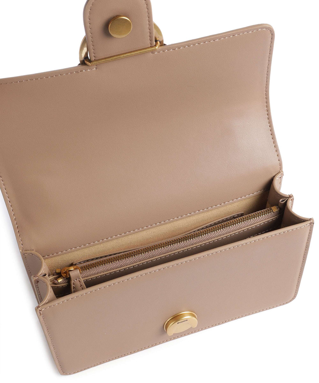 Pinko Love One Mini Shoulder bag biscotto zenzero