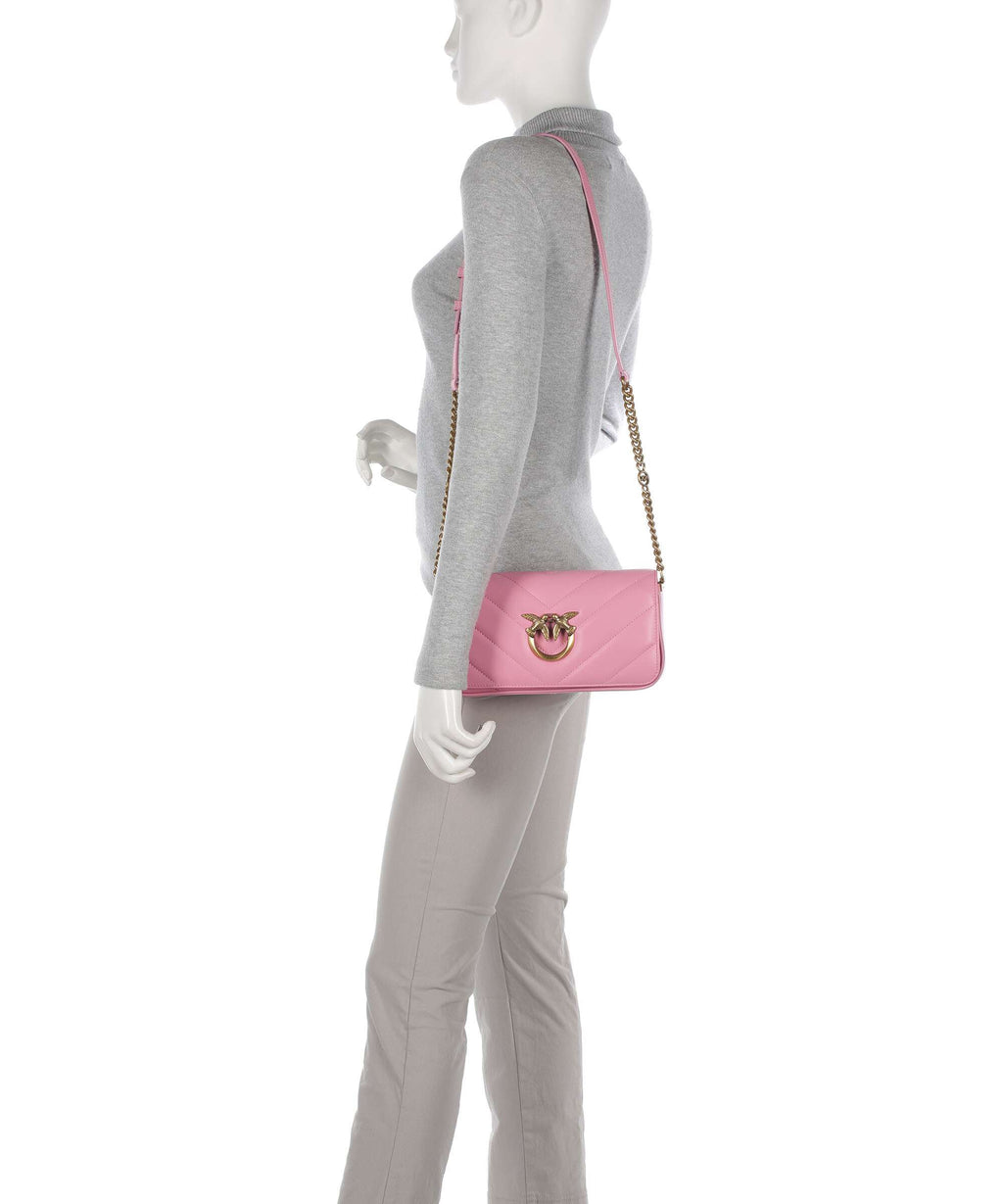 Pinko Love Click Mini Shoulder bag rosa marino