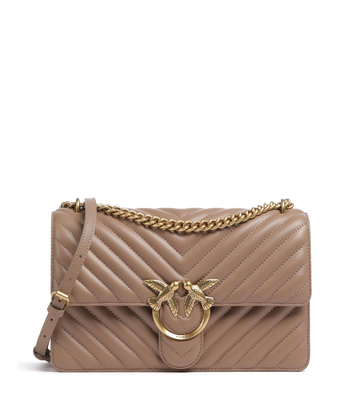 Pinko Love One Classic Shoulder bag biscotto zenzero