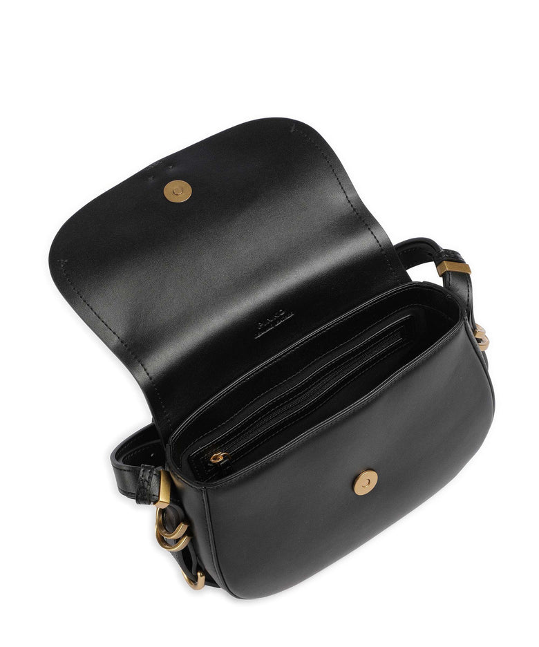 Pinko Saddle Mini Crossbody bag nero/antique gold