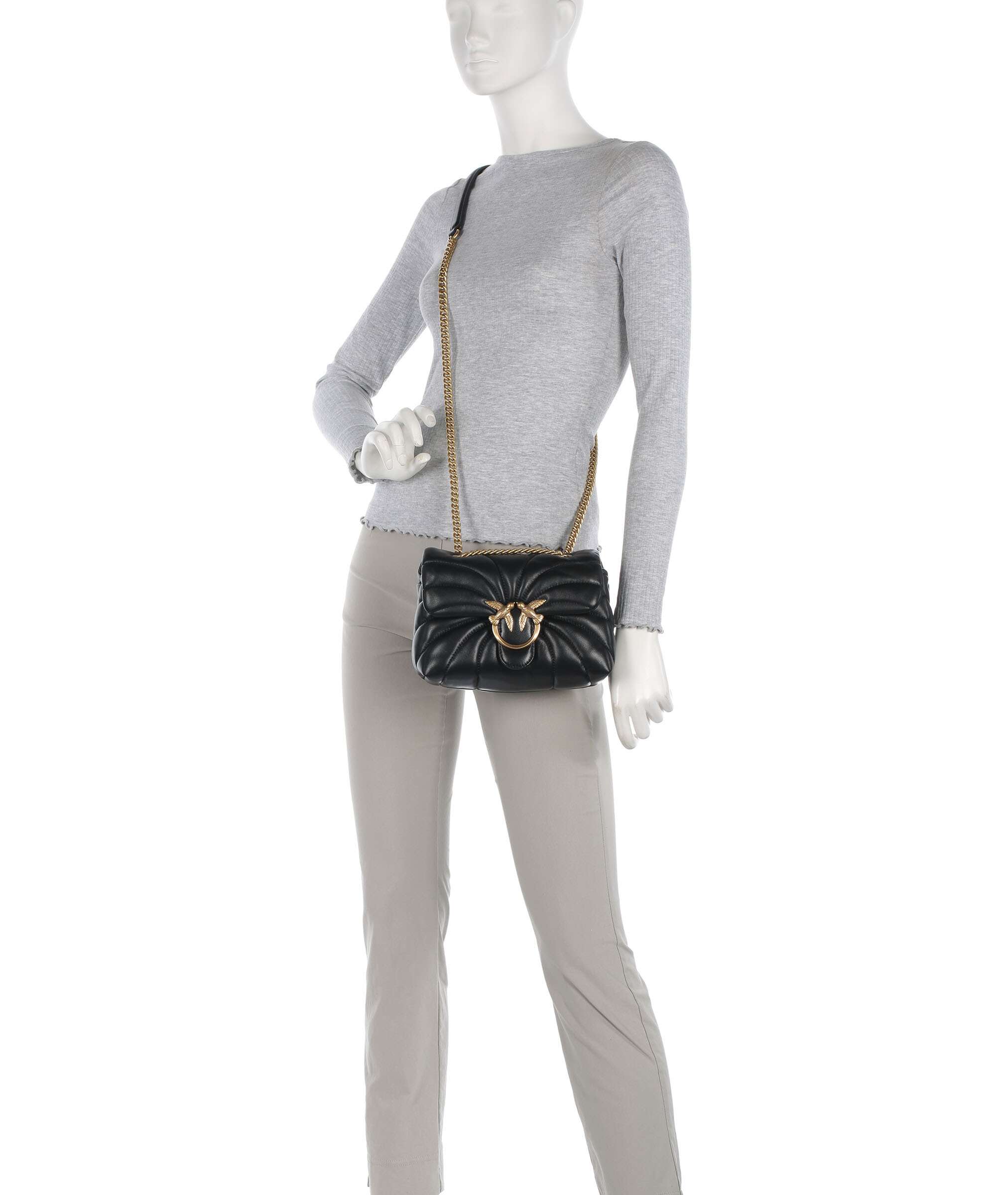 Pinko Love Puff Mini Shoulder bag nero/antique gold