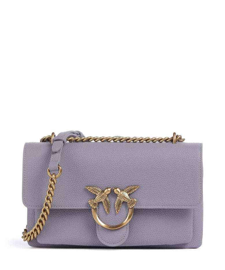 Pinko Love Soft Mini Shoulder bag cenerre viola/antique gold