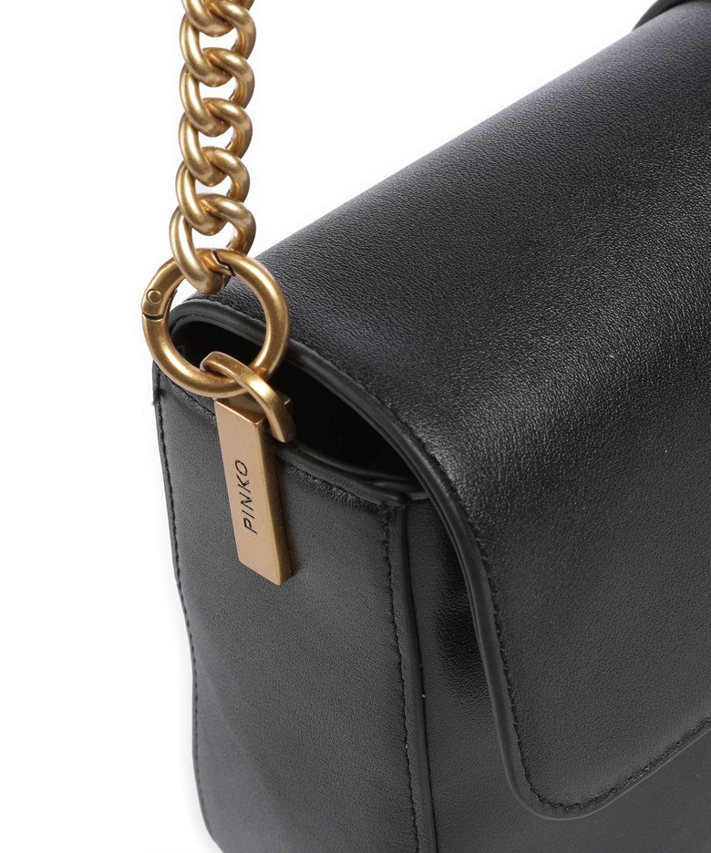 Pinko Love One Classic Slouchy Shoulder bag nero/antique gold